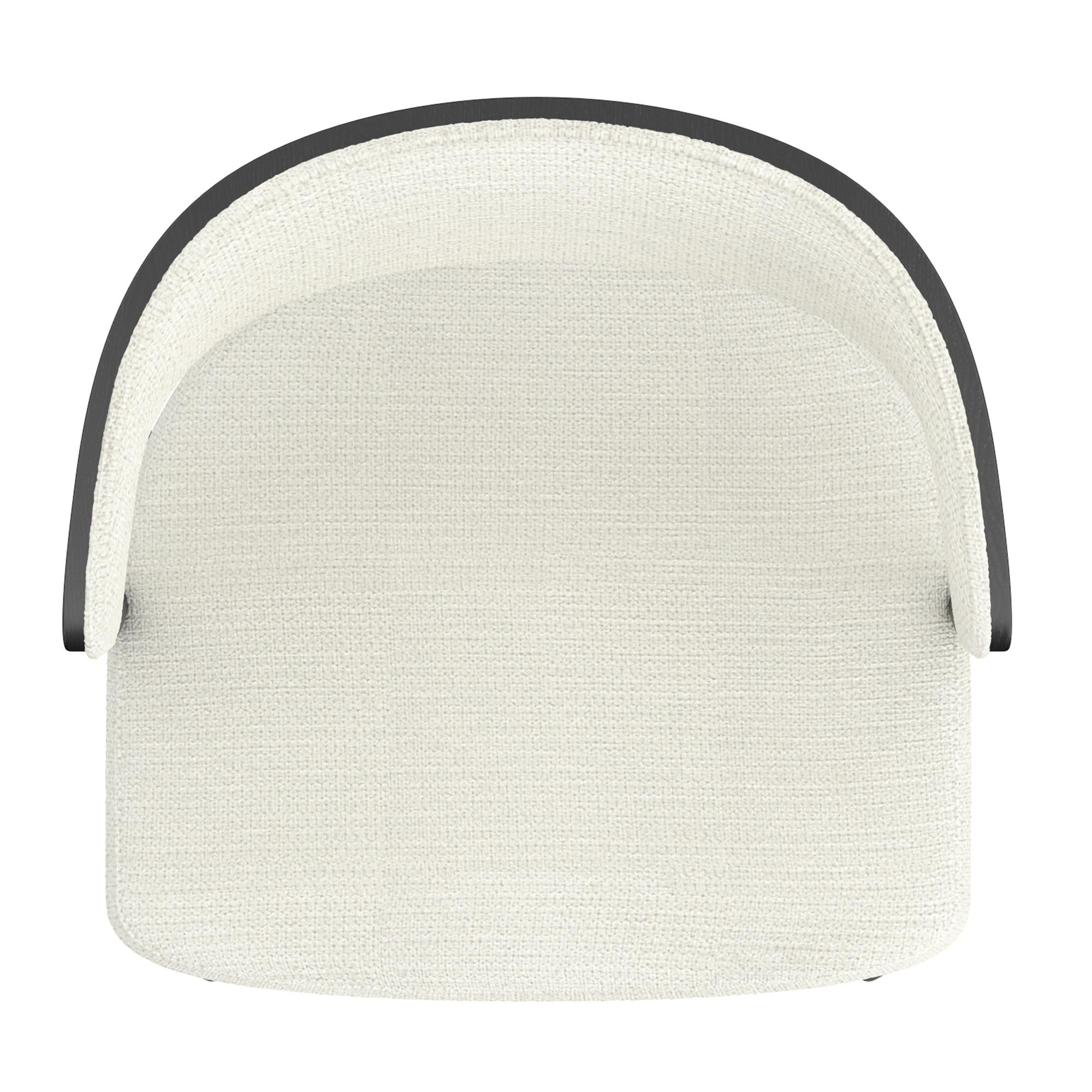 !nspire Kazan 202-904IV Dining Chair - Ivory Performance Fabric & Black Metal IMAGE 6
