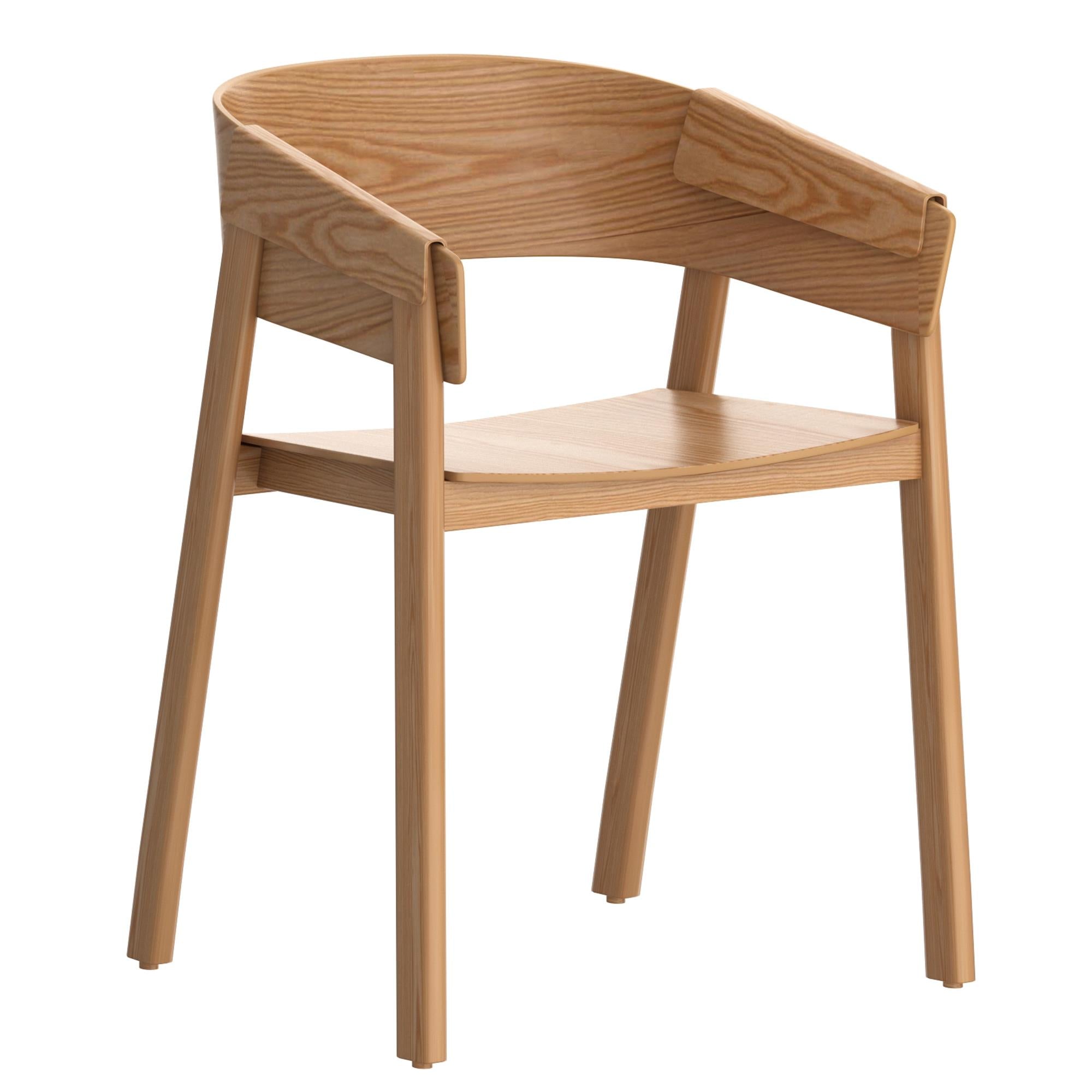 !nspire Mateo 202-563NAT Contract Grade Chair - Natural IMAGE 1