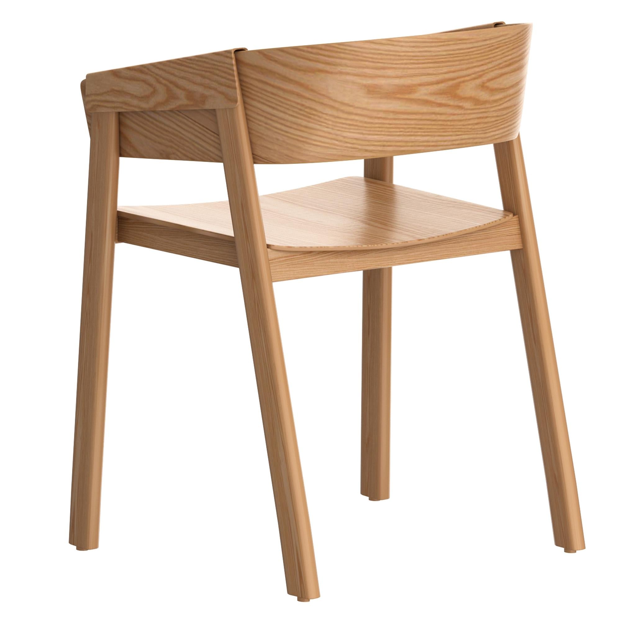 !nspire Mateo 202-563NAT Contract Grade Chair - Natural IMAGE 3