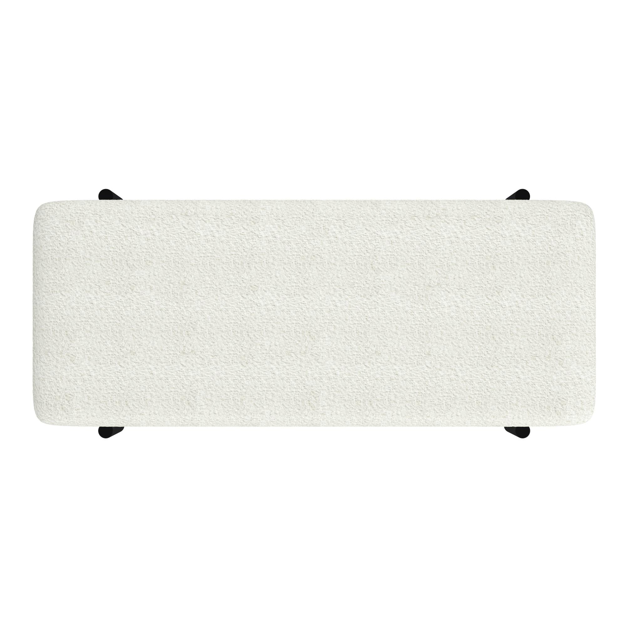 !nspire Odell 401-550IV Storage Bench - Ivory & Black IMAGE 7