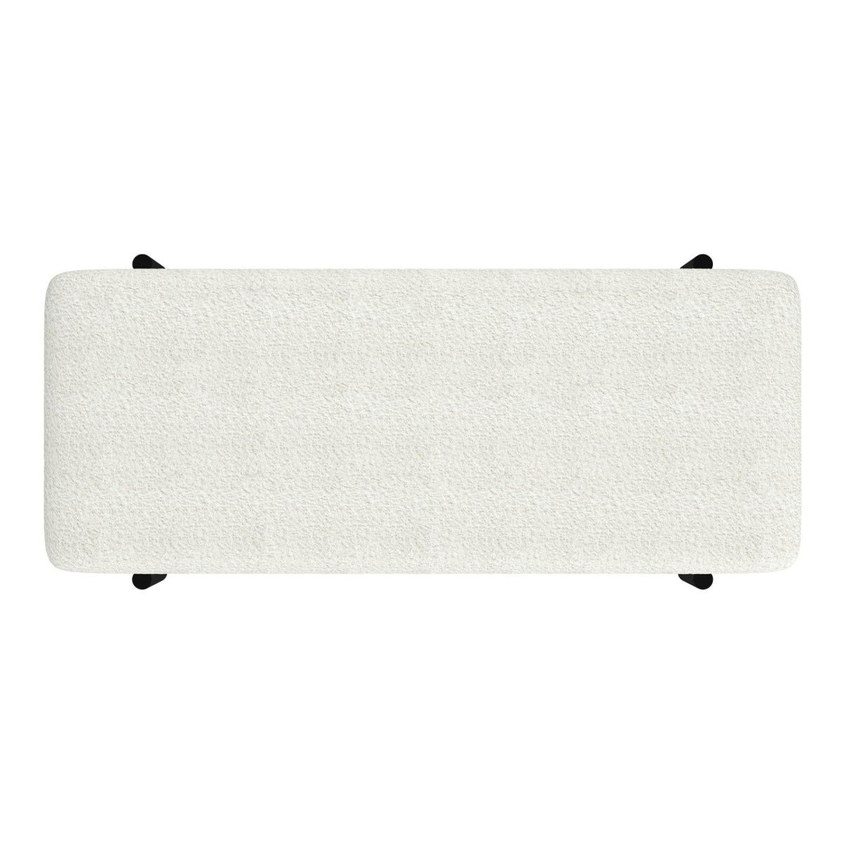 !nspire Odell 401-550IV Storage Bench - Ivory & Black IMAGE 7