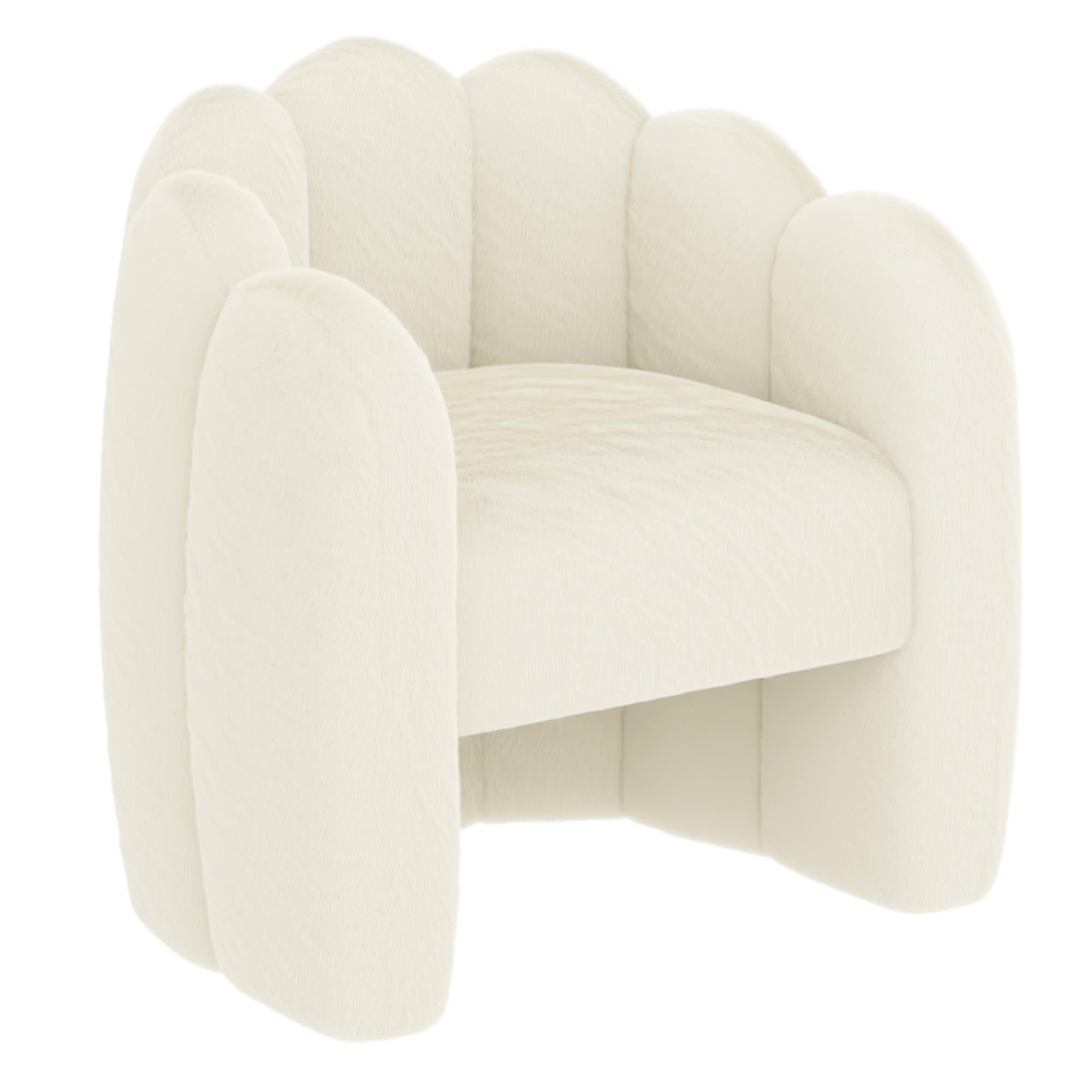 !nspire Pandora 403-385IV Accent Chair - Ivory IMAGE 1