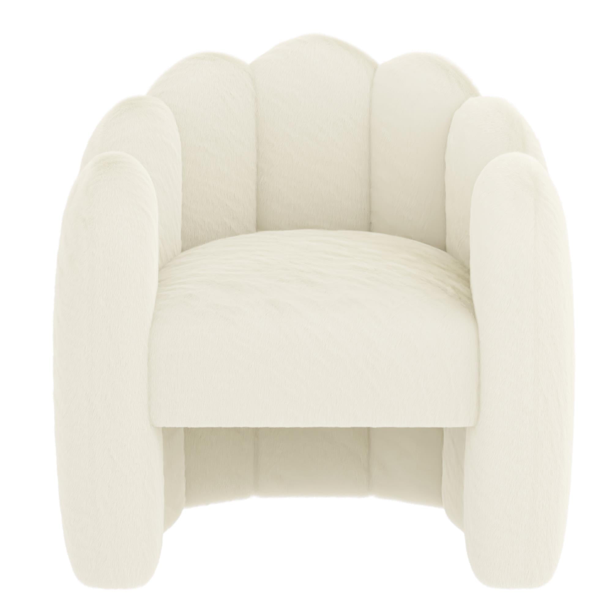 !nspire Pandora 403-385IV Accent Chair - Ivory IMAGE 5