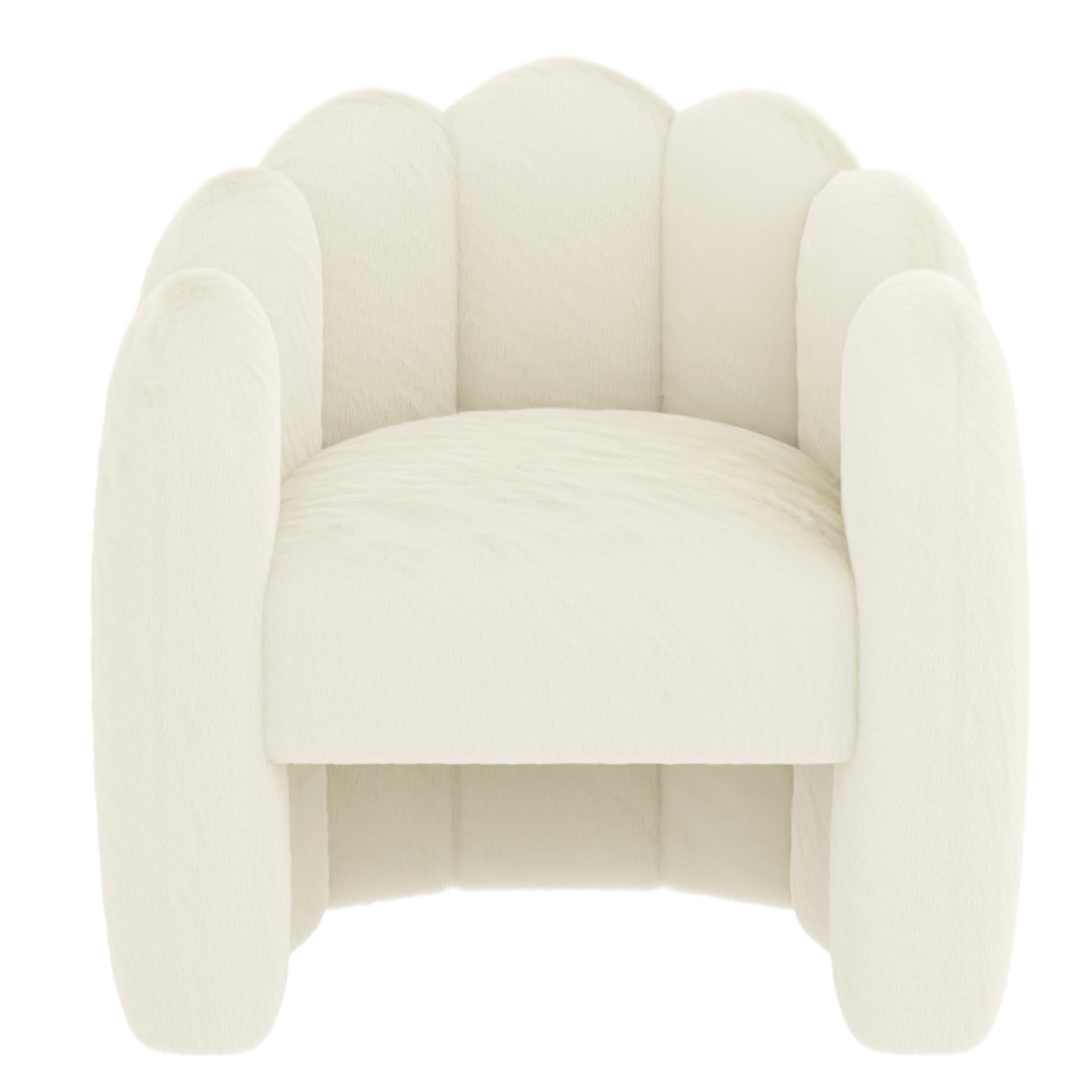 !nspire Pandora 403-385IV Accent Chair - Ivory IMAGE 7