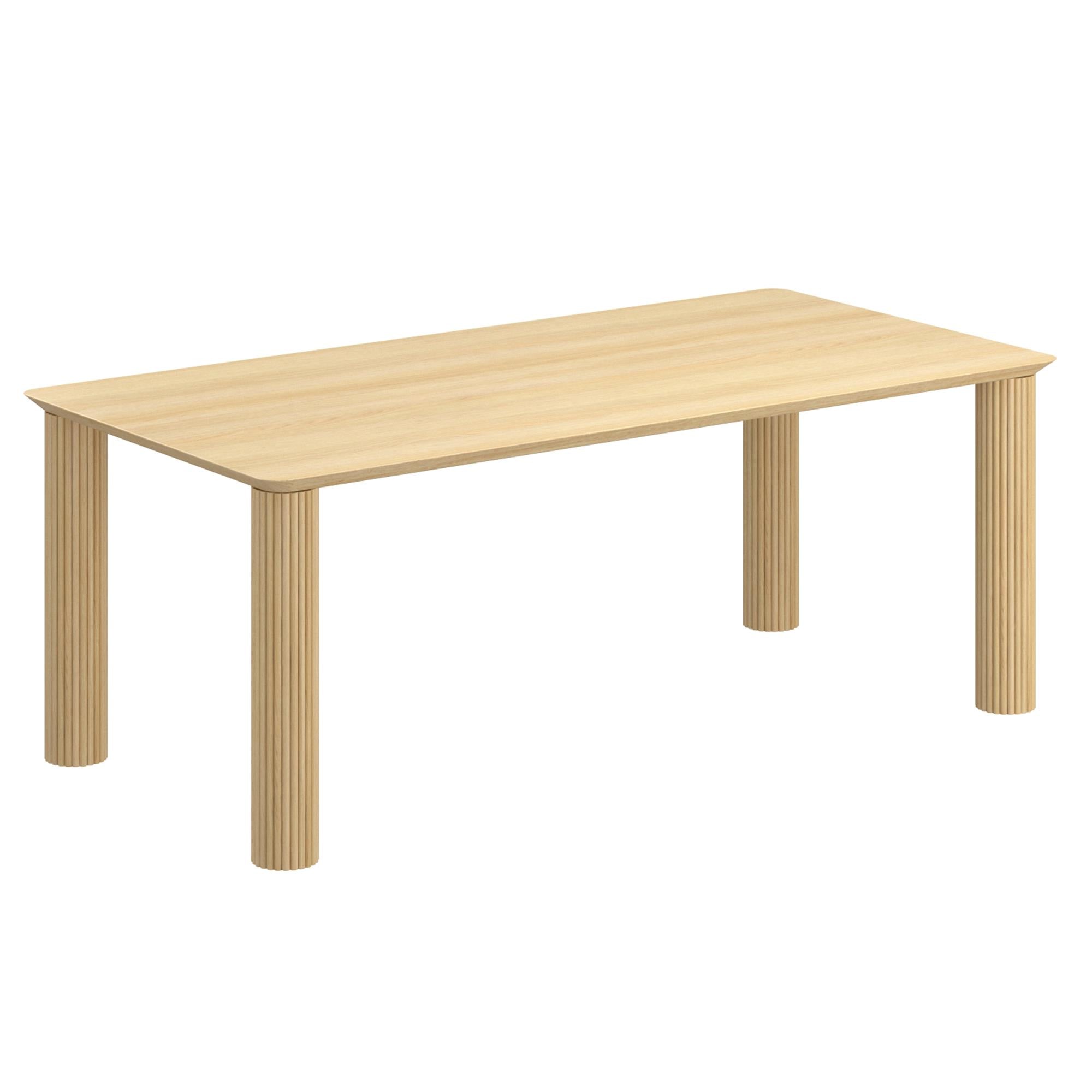 !nspire Sangra 201-751NATLG 79" Large Rectangular Dining Table - Natural IMAGE 1