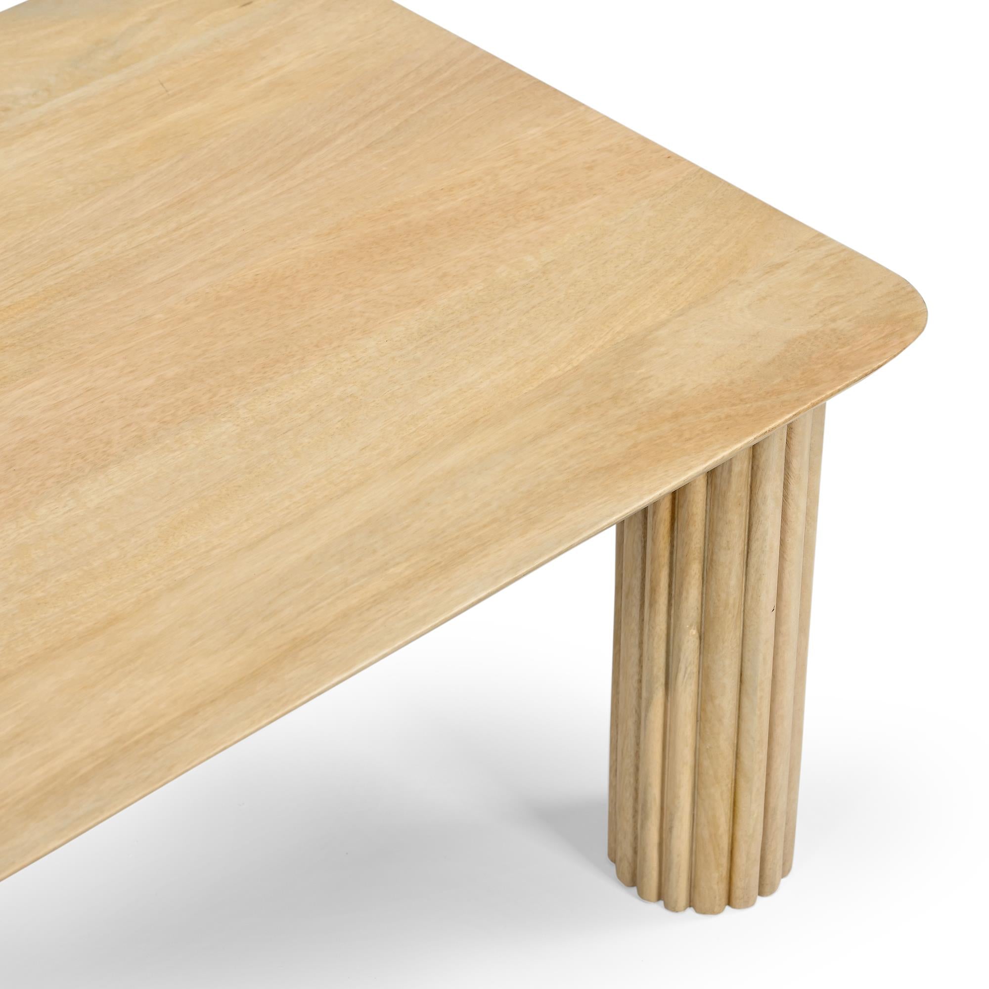 !nspire Sangra 201-751NATSM 59" Small Rectangular Dining Table - Natural IMAGE 6