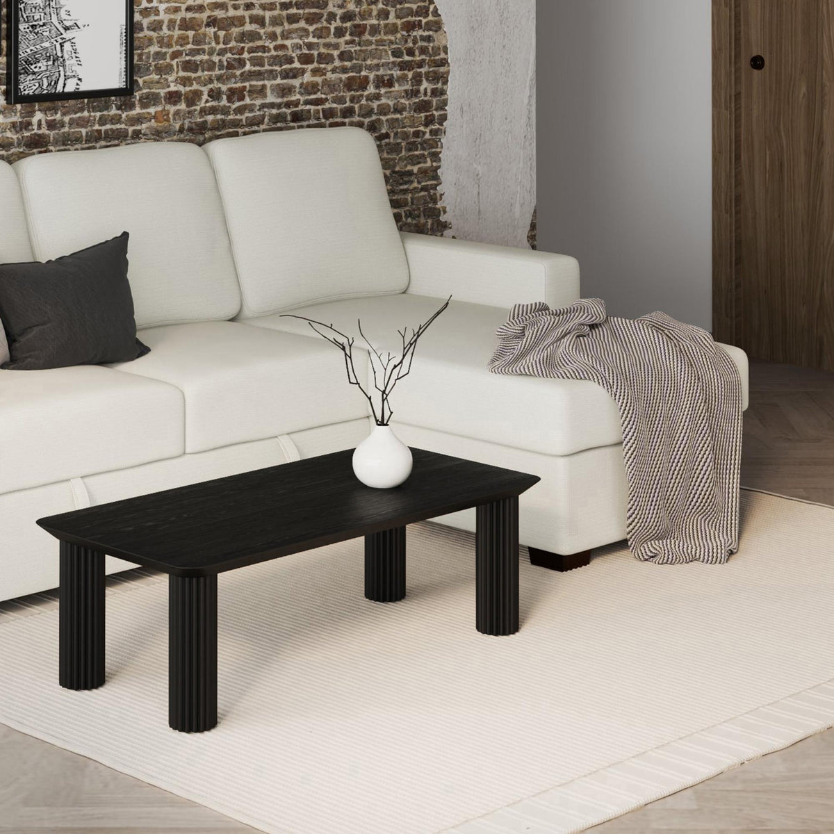 !nspire Sangra 301-751BLK Coffee Table - Black IMAGE 2