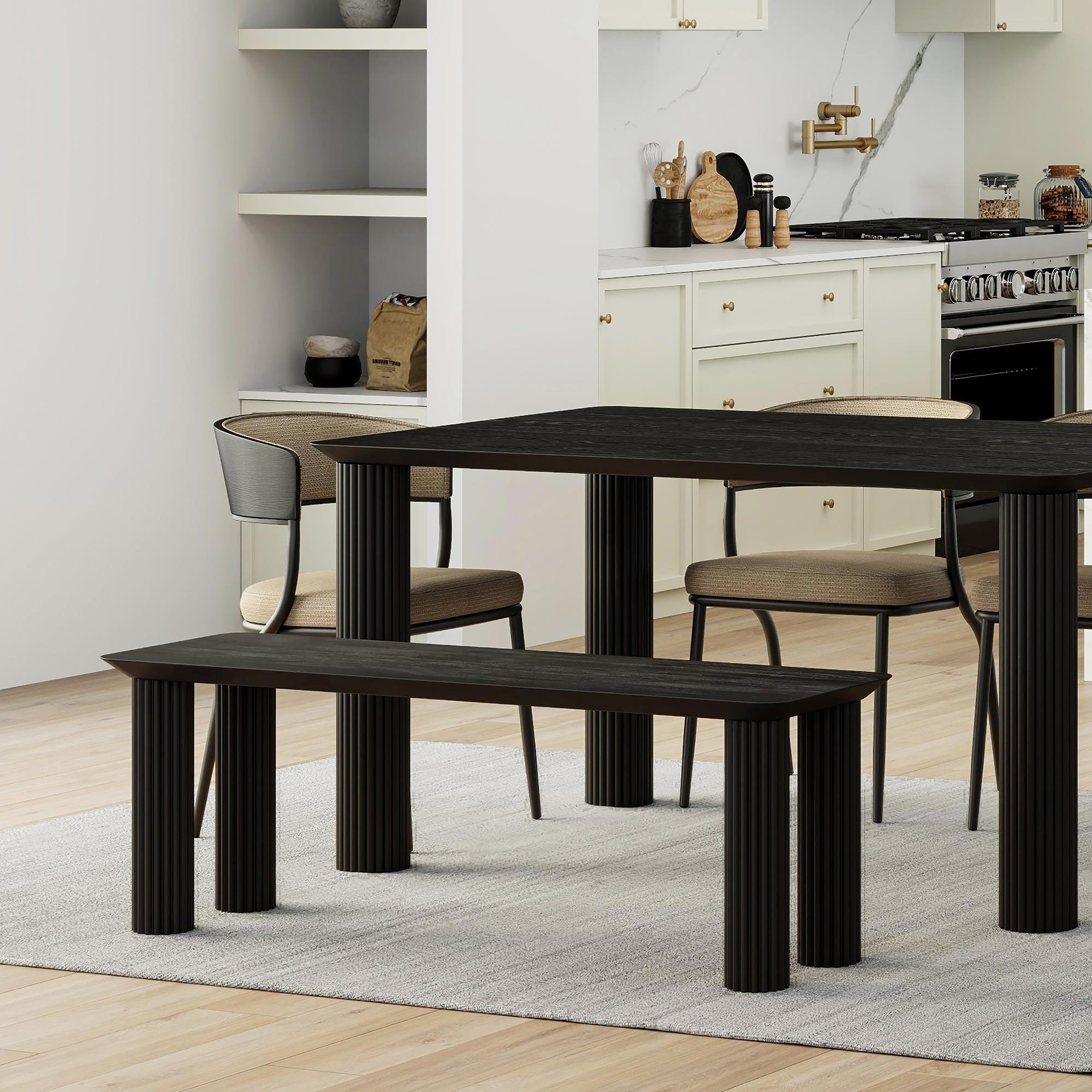 !nspire Sangra 401-751BLKSM 51" Bench - Black IMAGE 2