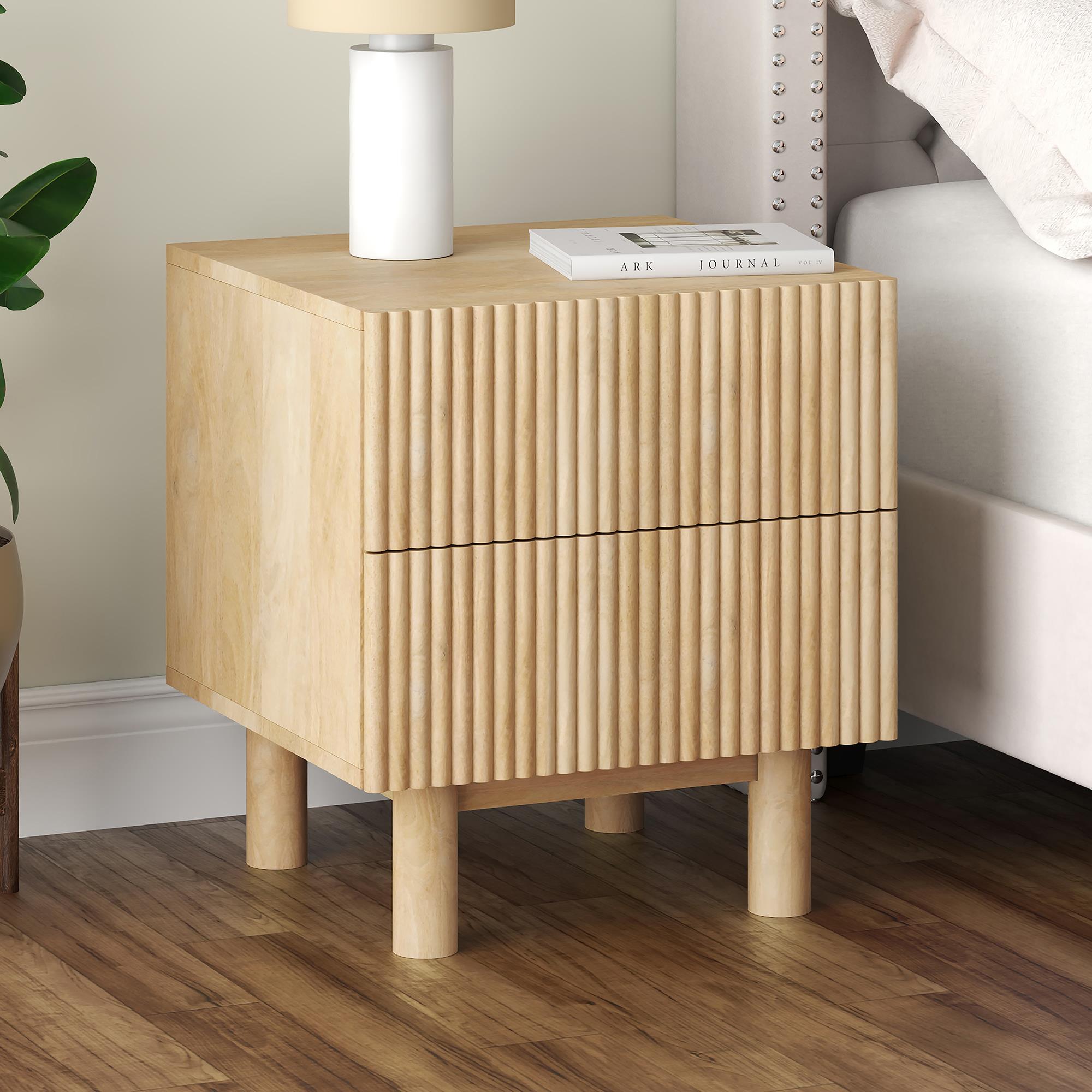 !nspire Sangra 501-751DR_NAT 2 Drawer Accent Table - Natural IMAGE 2