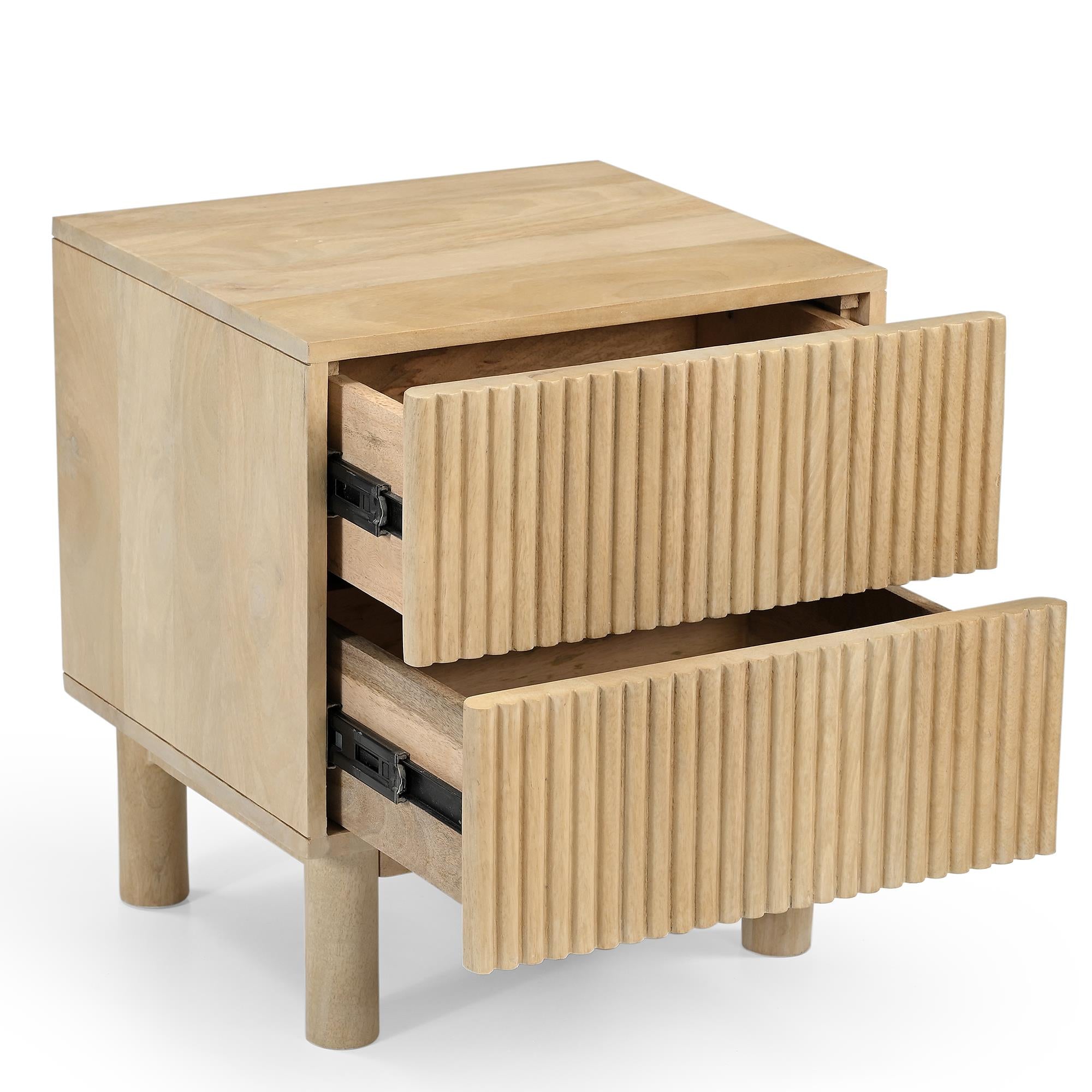 !nspire Sangra 501-751DR_NAT 2 Drawer Accent Table - Natural IMAGE 3