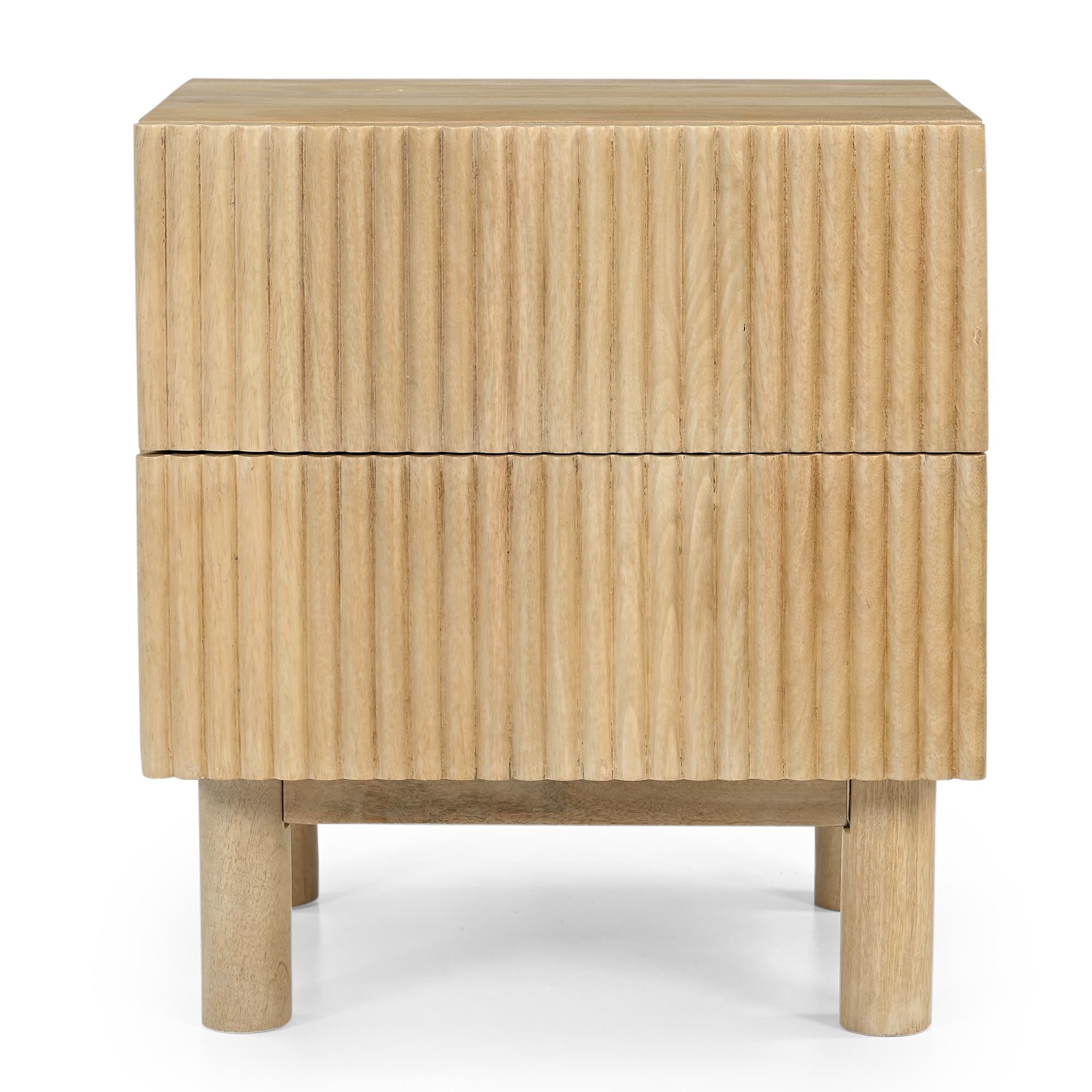 !nspire Sangra 501-751DR_NAT 2 Drawer Accent Table - Natural IMAGE 5