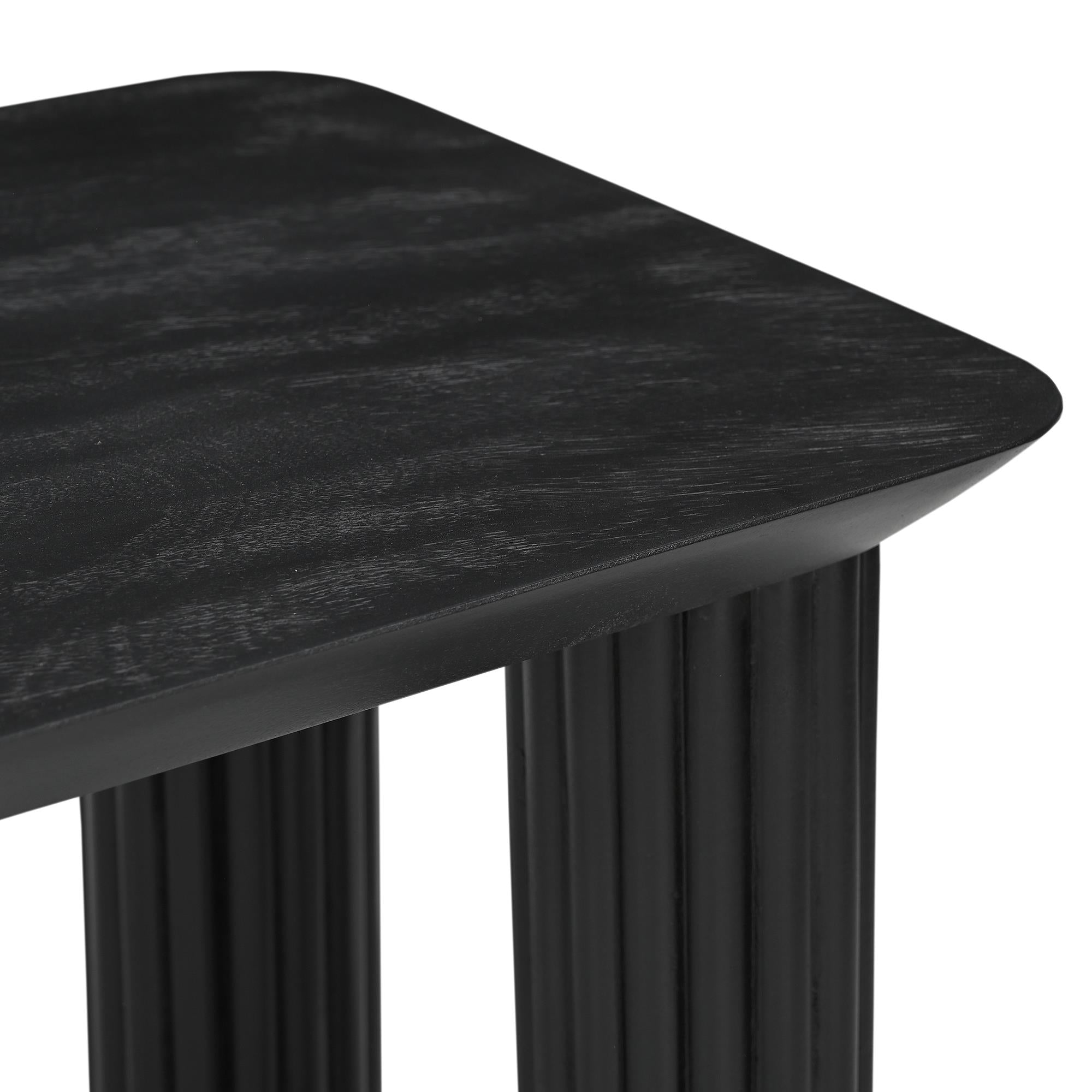 !nspire Sangra/Kazan 207-751BLKSM_904DKB 6 pc Dining Set - Black Table and Bench with Dark Beige Chair IMAGE 3
