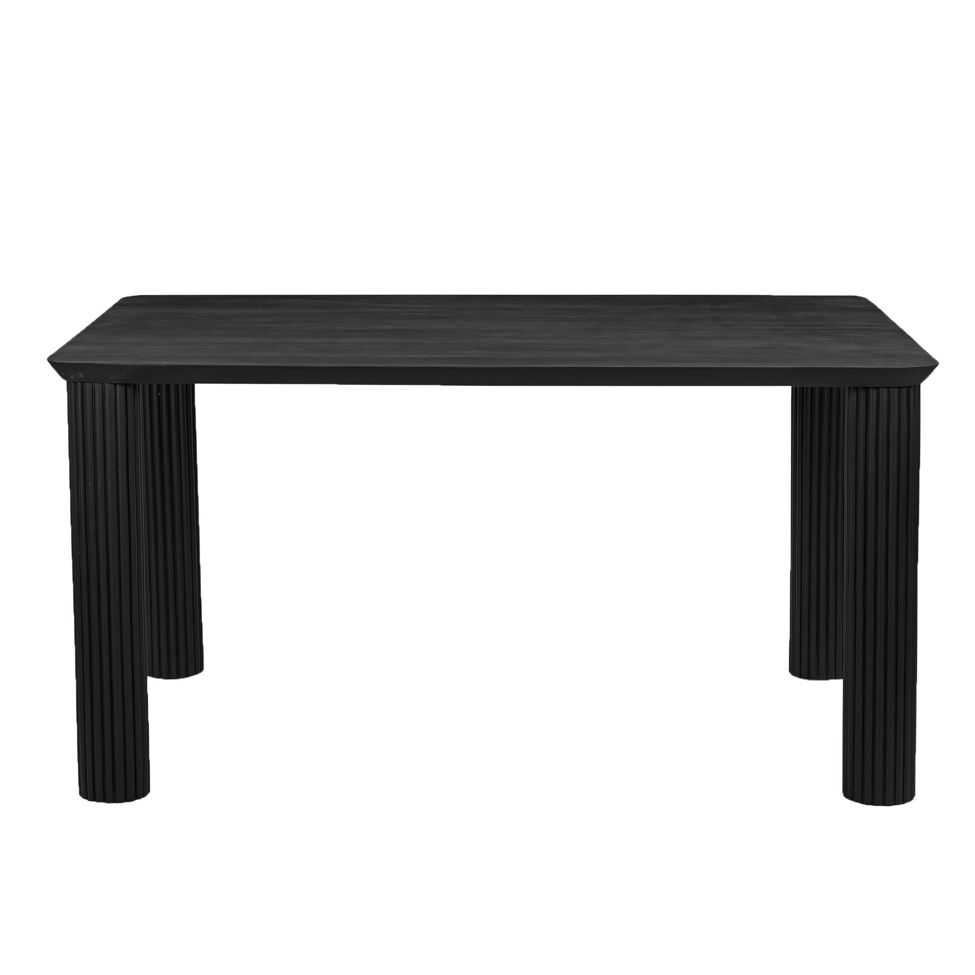 !nspire Sangra/Kazan 207-751BLKSM_904DKB 6 pc Dining Set - Black Table and Bench with Dark Beige Chair IMAGE 5