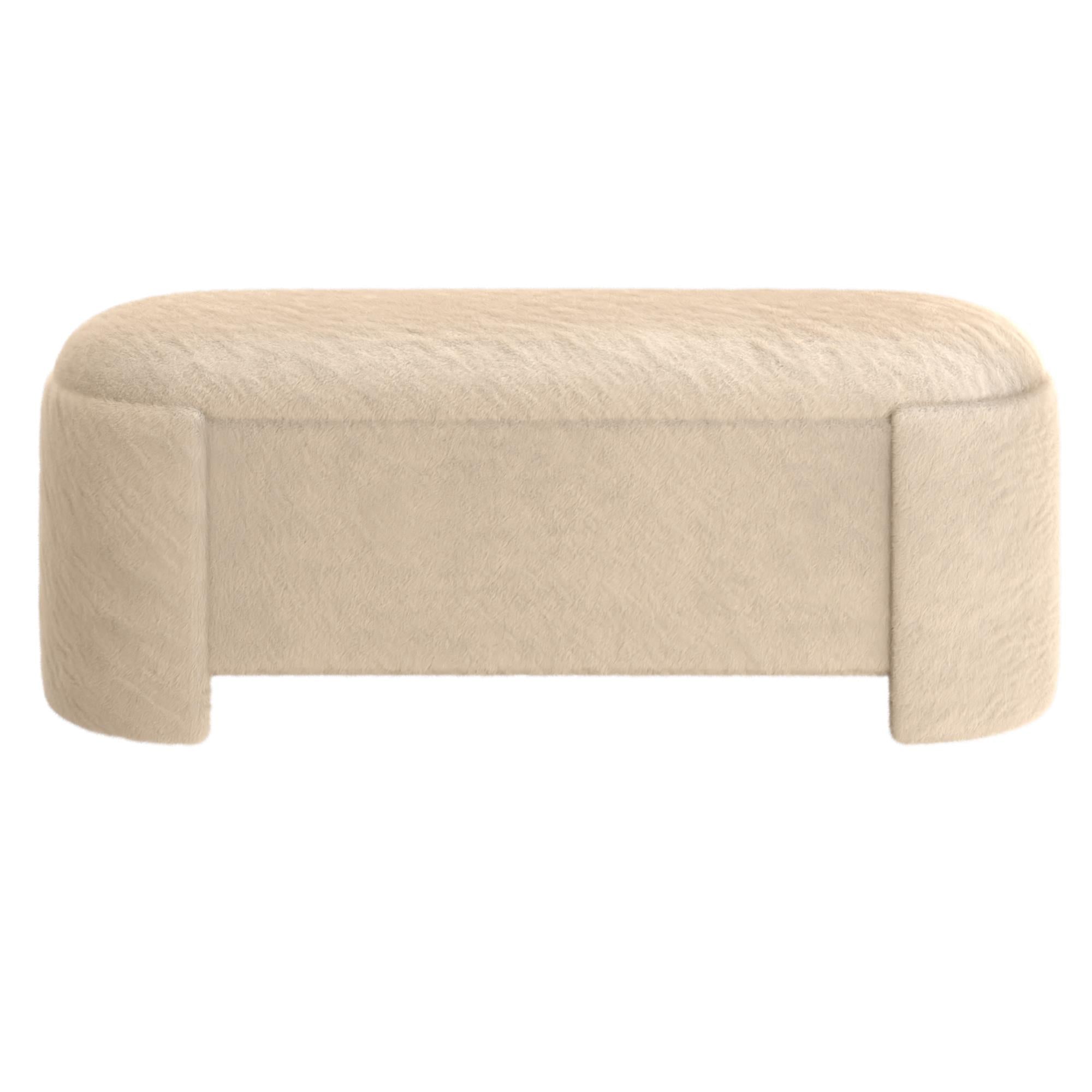 !nspire Selene 402-900DBK Storage Ottoman - Dark Beige IMAGE 5