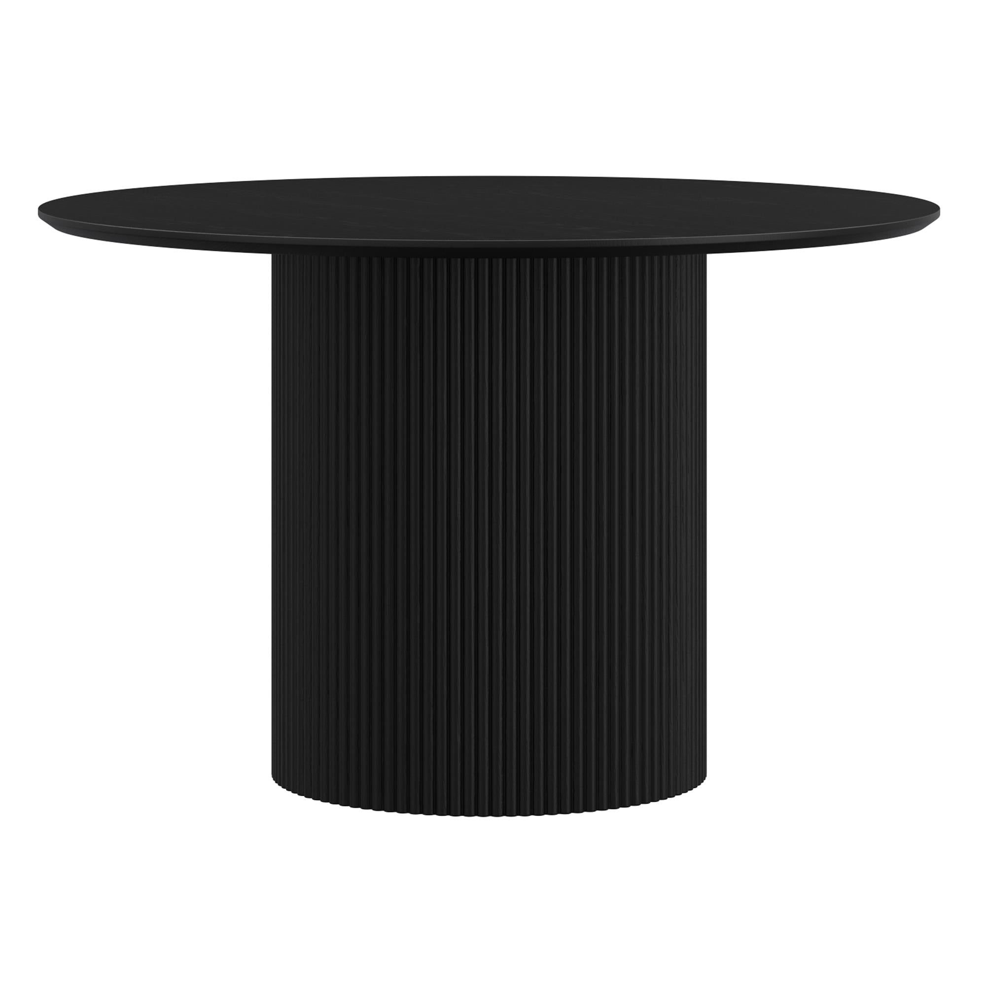 Worldwide Home Furnishings Tovas/Caprese 207-782BLK_269BLK 5 pc Dining Set - Black Table with Black Chair IMAGE 5