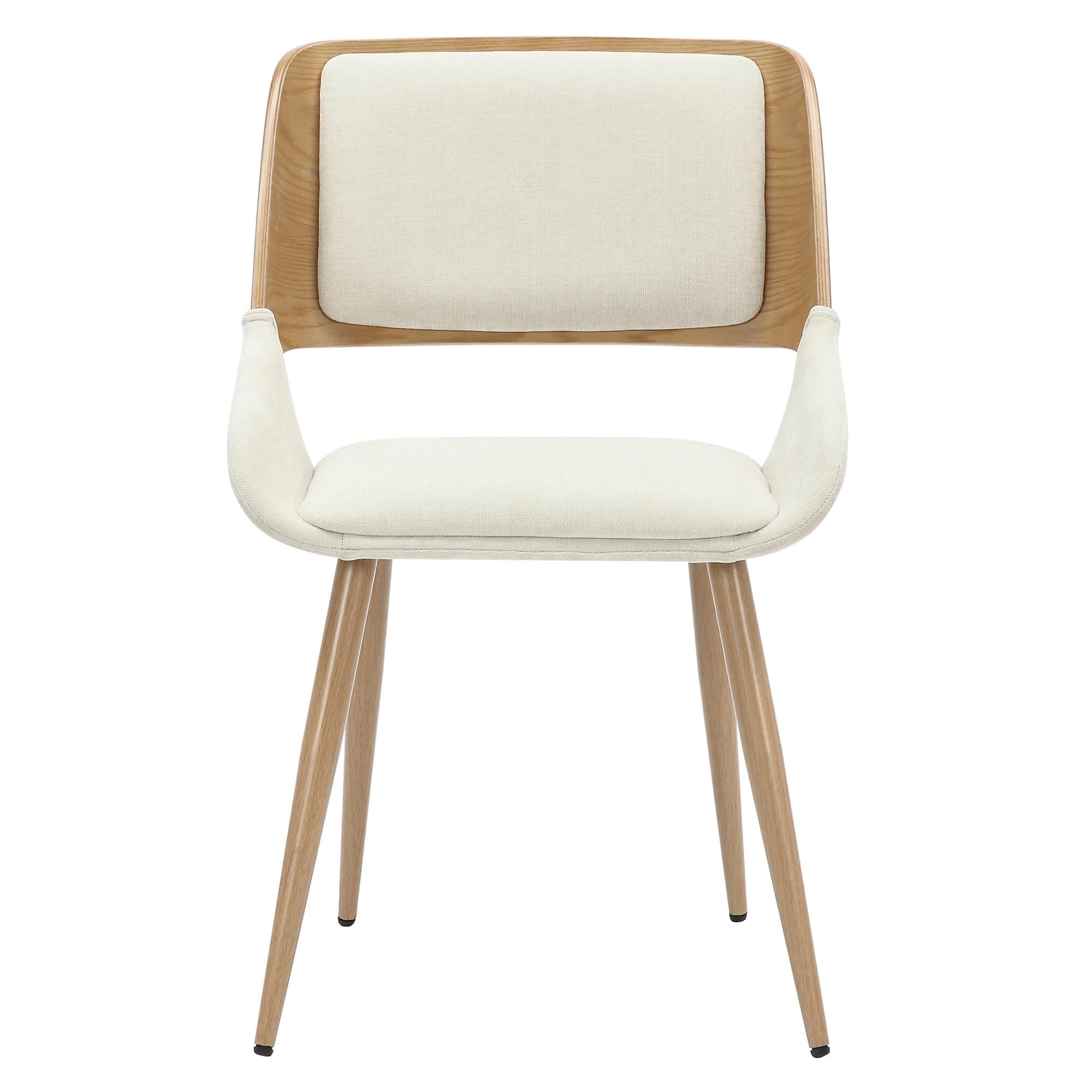 Worldwide Home Furnishings Tovas/Hudson 207-782NAT_582BG 5 pc Dining Set - Natural Table with Beige Chair IMAGE 10