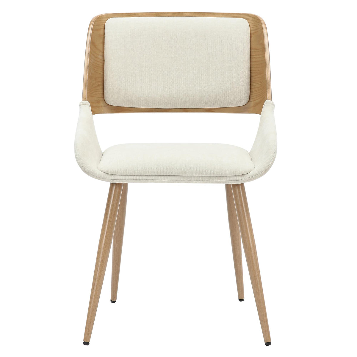Worldwide Home Furnishings Tovas/Hudson 207-782NAT_582BG 5 pc Dining Set - Natural Table with Beige Chair IMAGE 10