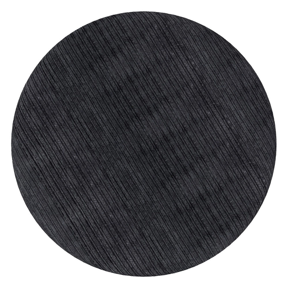!nspire Willo 402-523BLK Round Ottoman - Black IMAGE 7