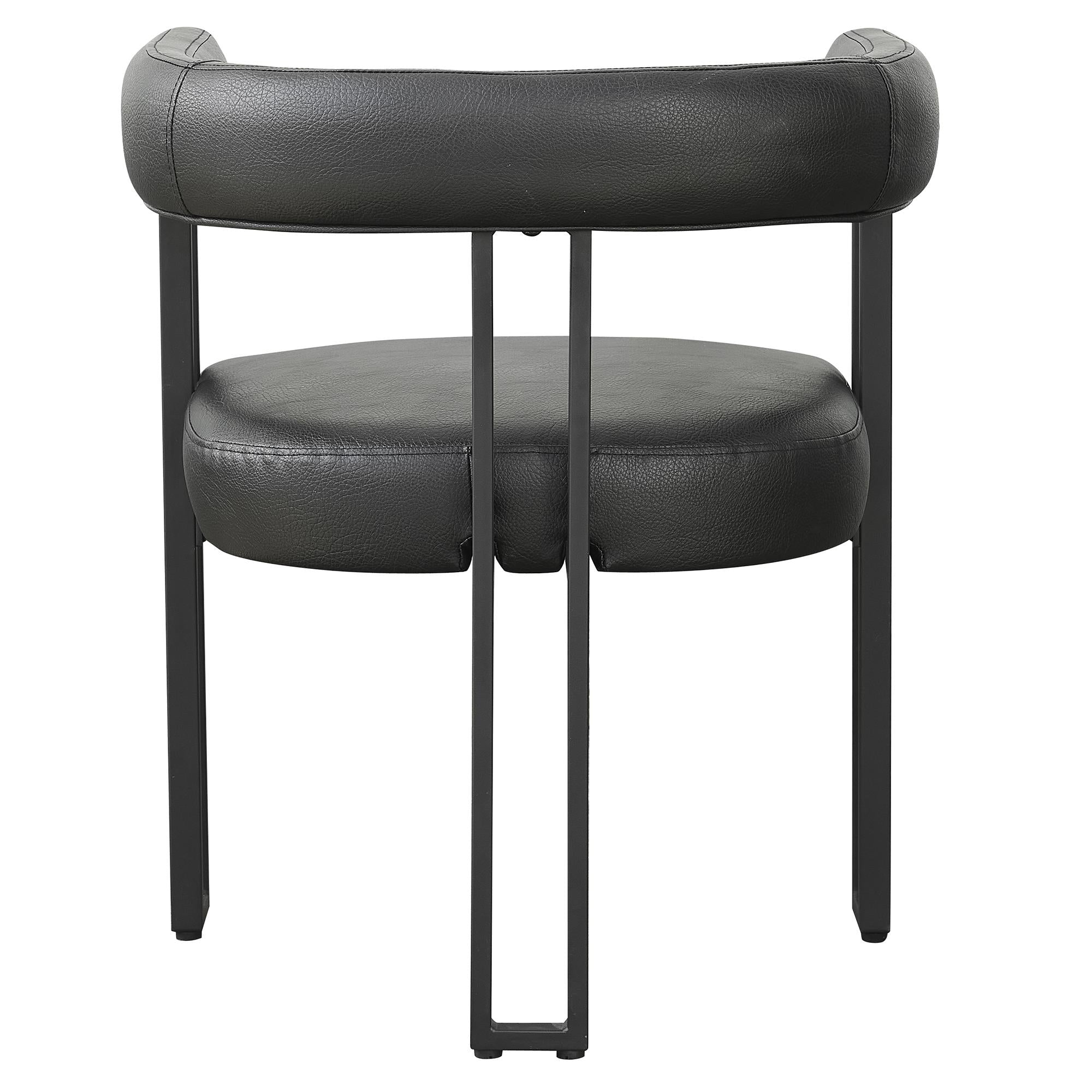 Worldwide Home Furnishings Zax/Scarlet 207-147DG_108PUBK 7 pc Dining Set - Grey Table with Black Chair IMAGE 8