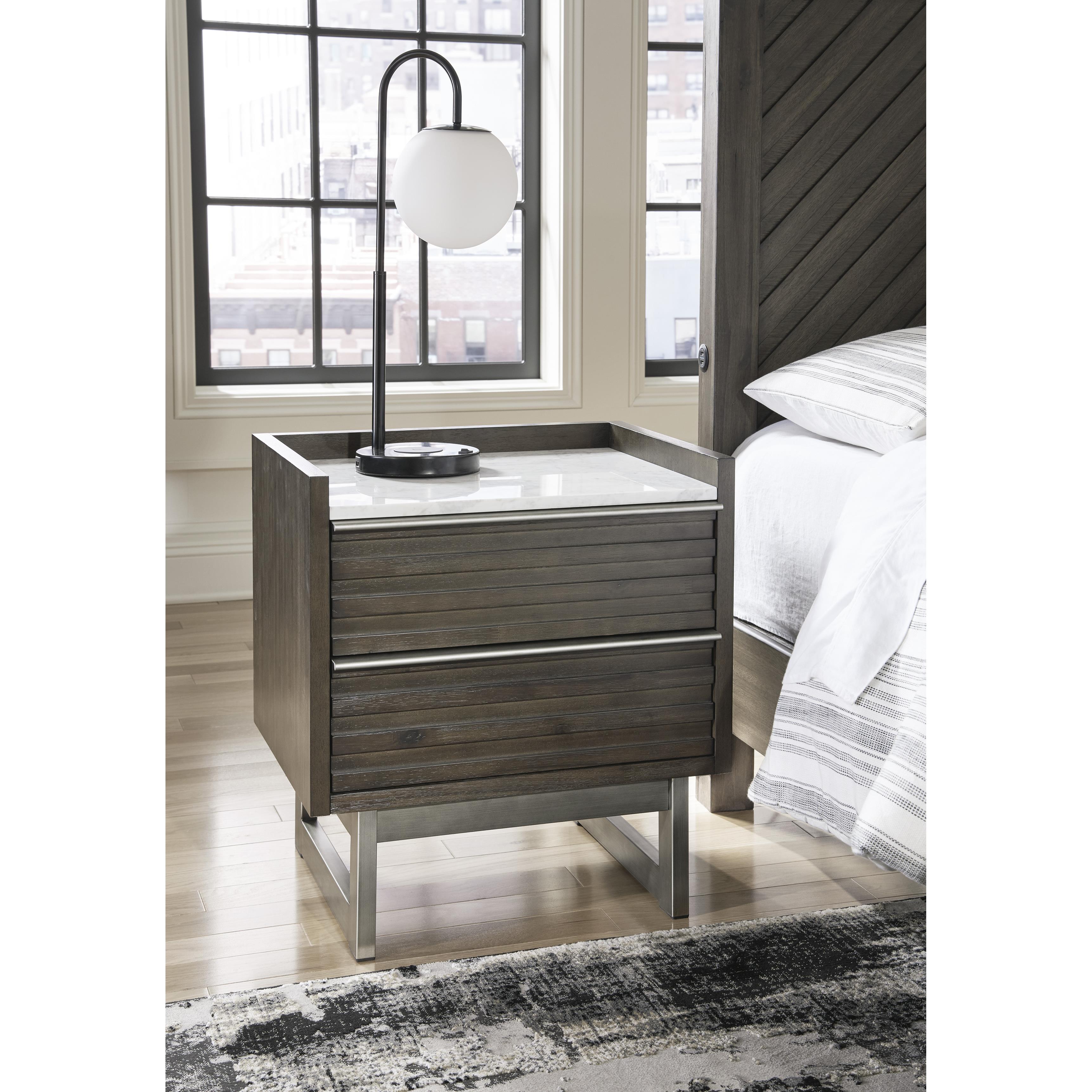 Ashley Arkenton B786-92 Two Drawer Night Stand IMAGE 5