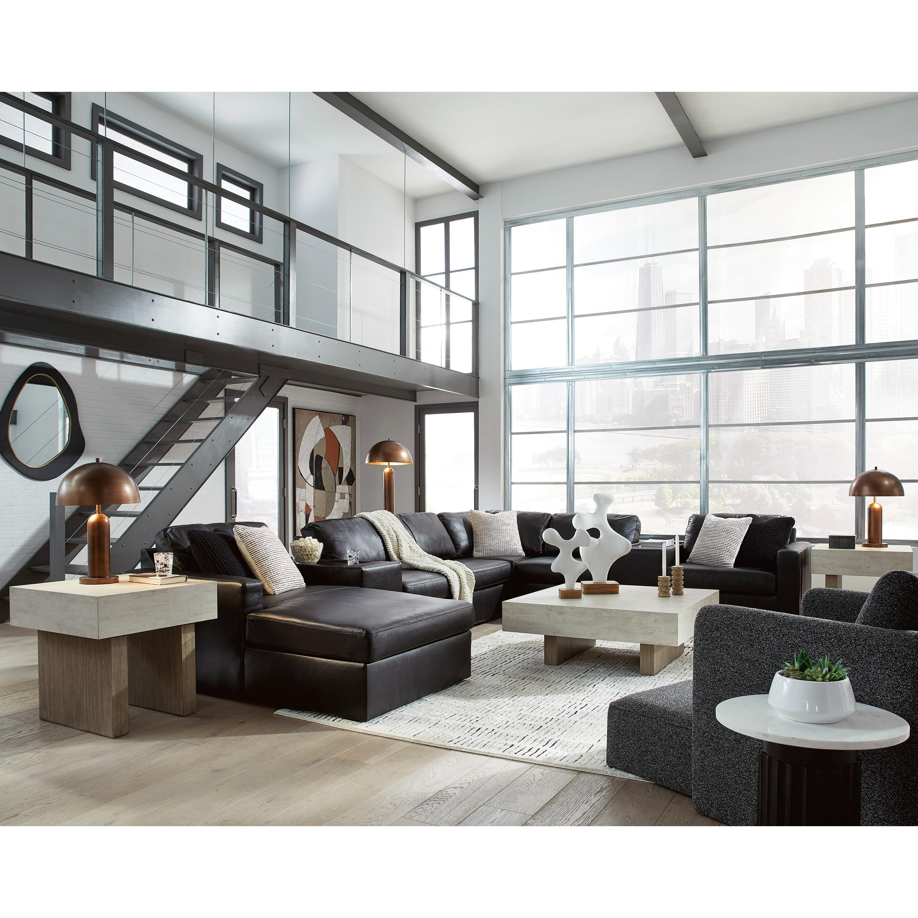 Signature Design by Ashley ModMax II 74305S43 8 pc Sectional with Chaise and Storage Consoles IMAGE 5