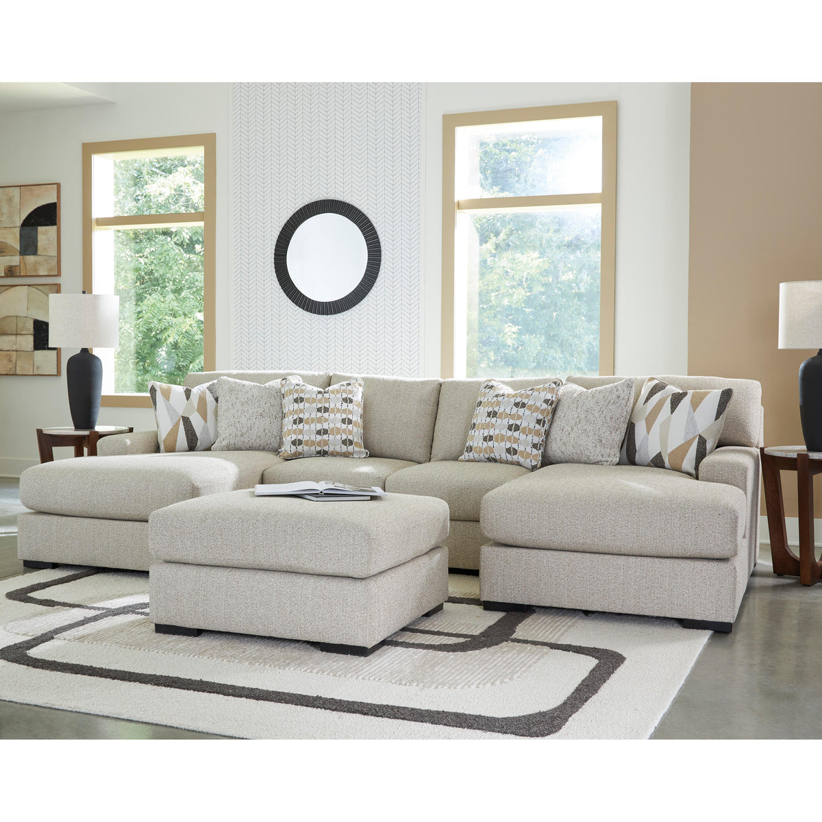 Benchcraft Laurelgrove 75105S7 3 pc Double Chaise Sectional IMAGE 4