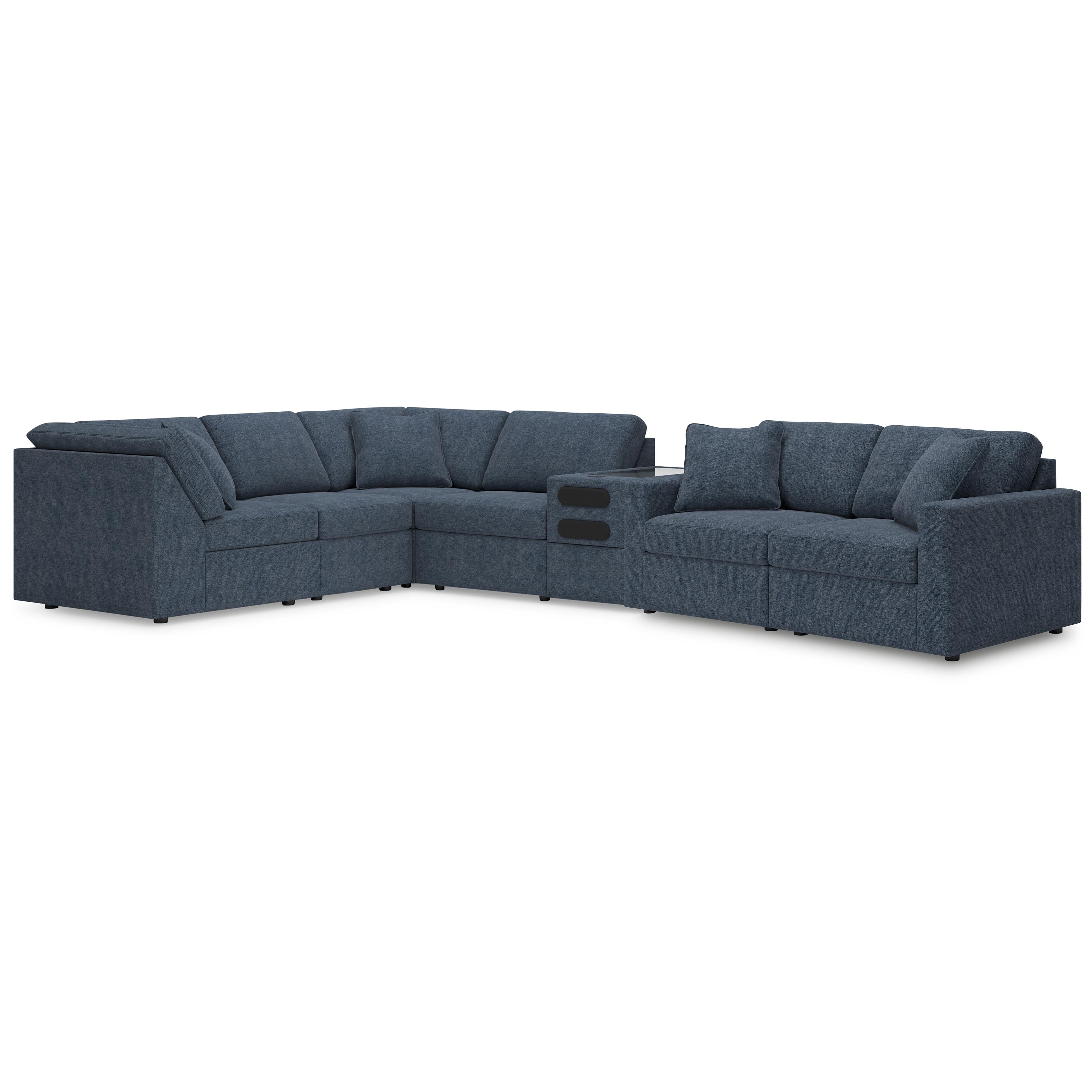Signature Design by Ashley Modmax 92121S75 7 pc Sectional with Audio Console IMAGE 1