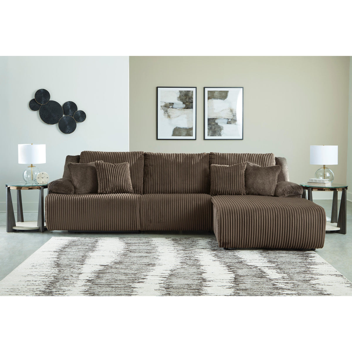 Signature Design by Ashley Top Tier 92705S10 3 pc Sofa Chaise Sectional IMAGE 2