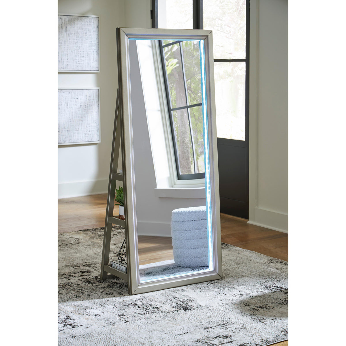 Signature Design by Ashley Evesen A8010380 Floor Standing Mirror/Storage IMAGE 6