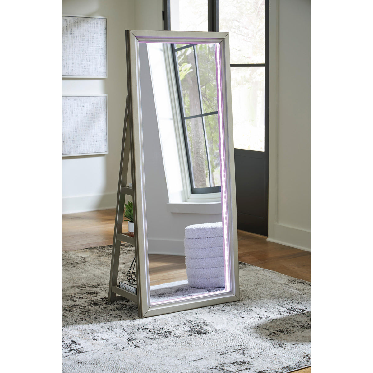 Signature Design by Ashley Evesen A8010380 Floor Standing Mirror/Storage IMAGE 7