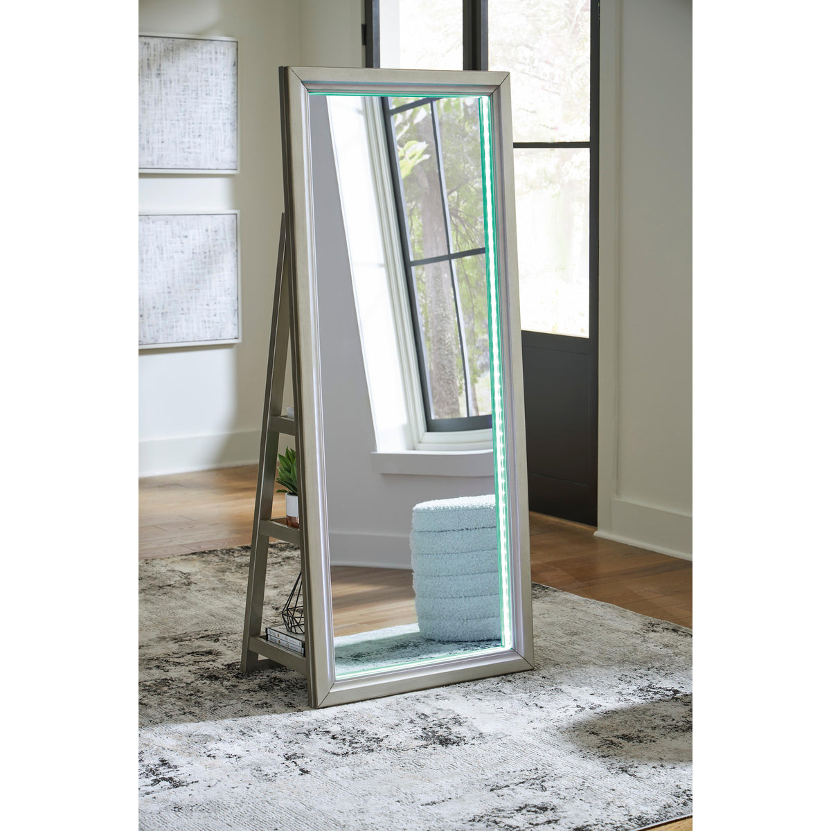 Signature Design by Ashley Evesen A8010380 Floor Standing Mirror/Storage IMAGE 8