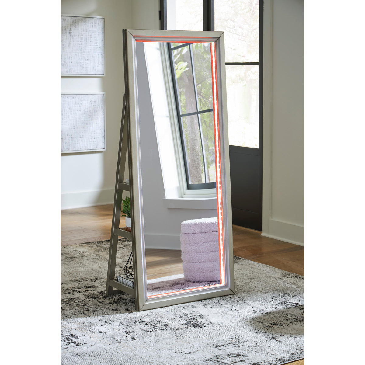 Signature Design by Ashley Evesen A8010380 Floor Standing Mirror/Storage IMAGE 9