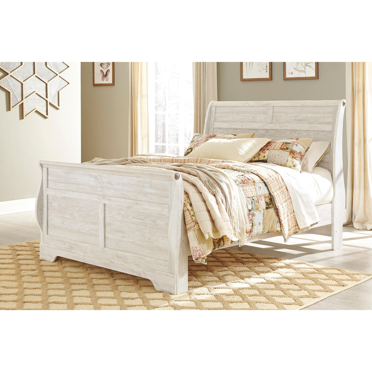Signature Design by Ashley Willowton B267B29 Queen Sleigh Bed IMAGE 2