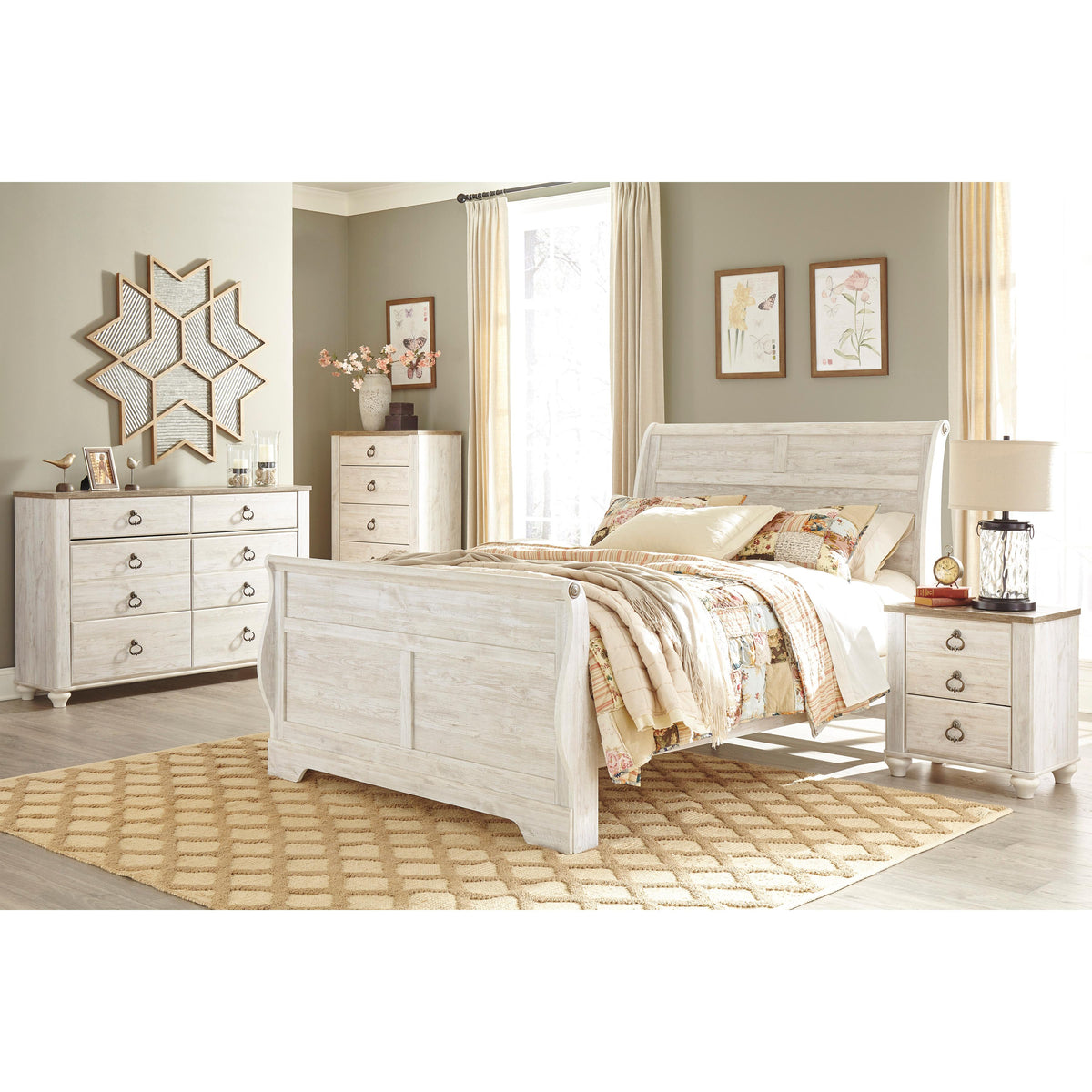 Signature Design by Ashley Willowton B267B29 Queen Sleigh Bed IMAGE 3