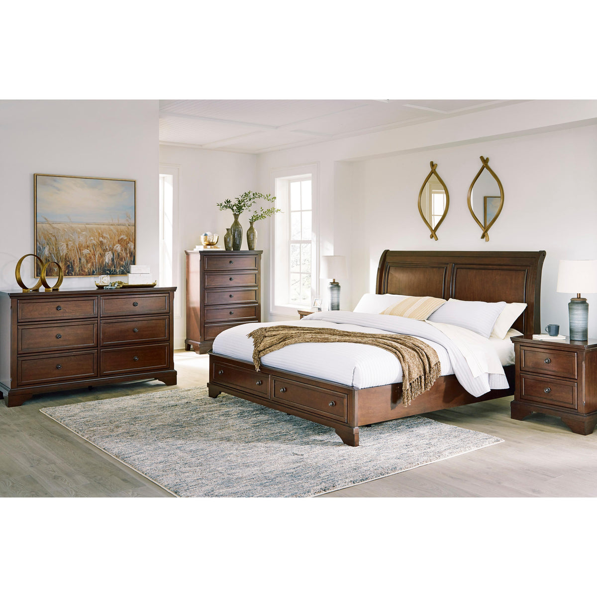 Signature Design by Ashley Trellington B716B1 Queen Sleigh Storage Bed IMAGE 7