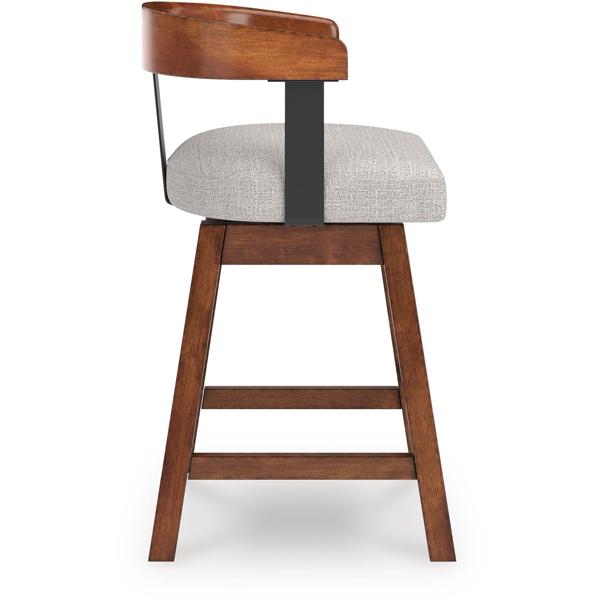 Signature Design by Ashley Ralene D594-224 Upholstered Swivel Barstool IMAGE 3