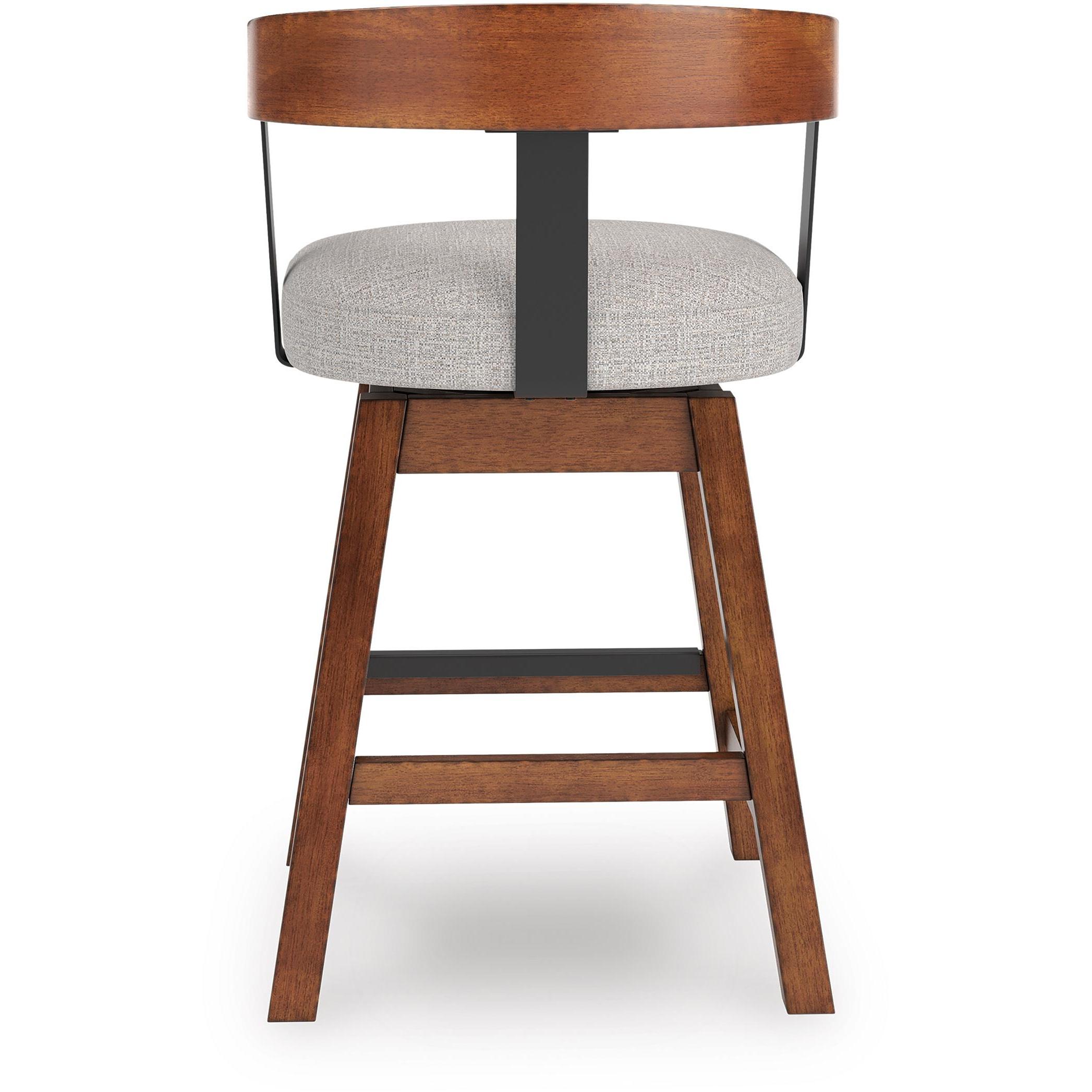 Signature Design by Ashley Ralene D594-224 Upholstered Swivel Barstool IMAGE 4