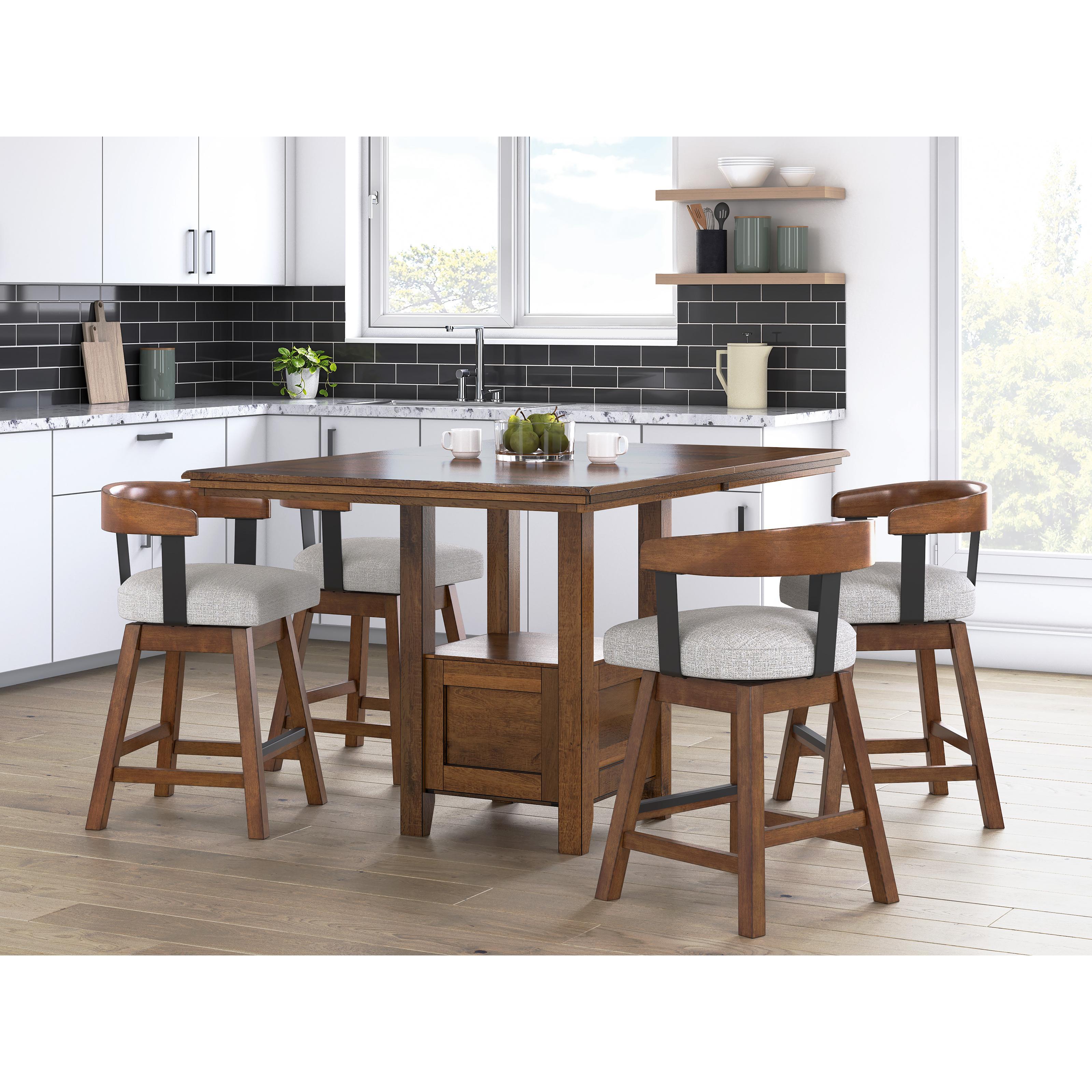Signature Design by Ashley Ralene D594-224 Upholstered Swivel Barstool IMAGE 8