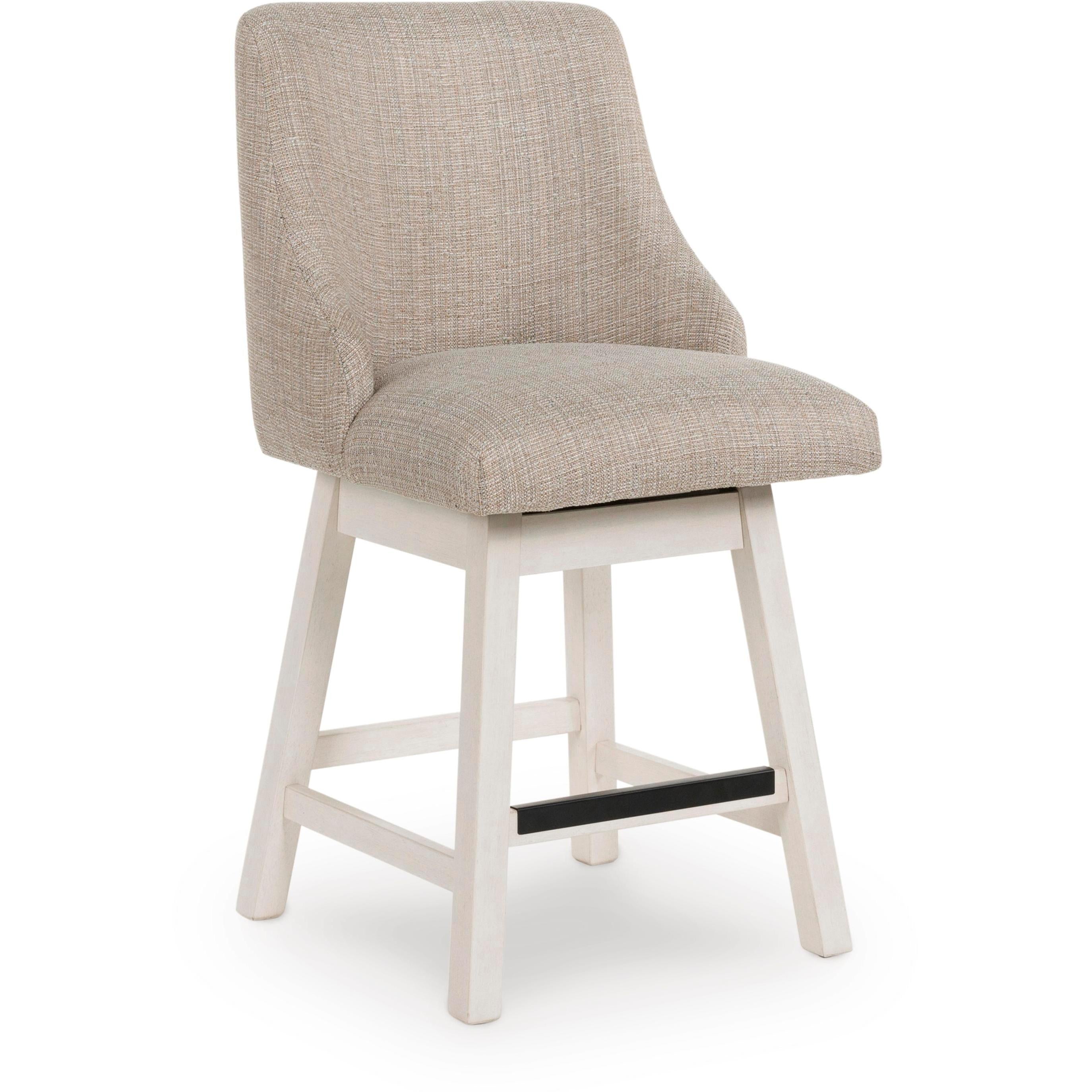Signature Design by Ashley Robbinsdale D642-324 Upholstered Swivel Barstool IMAGE 1