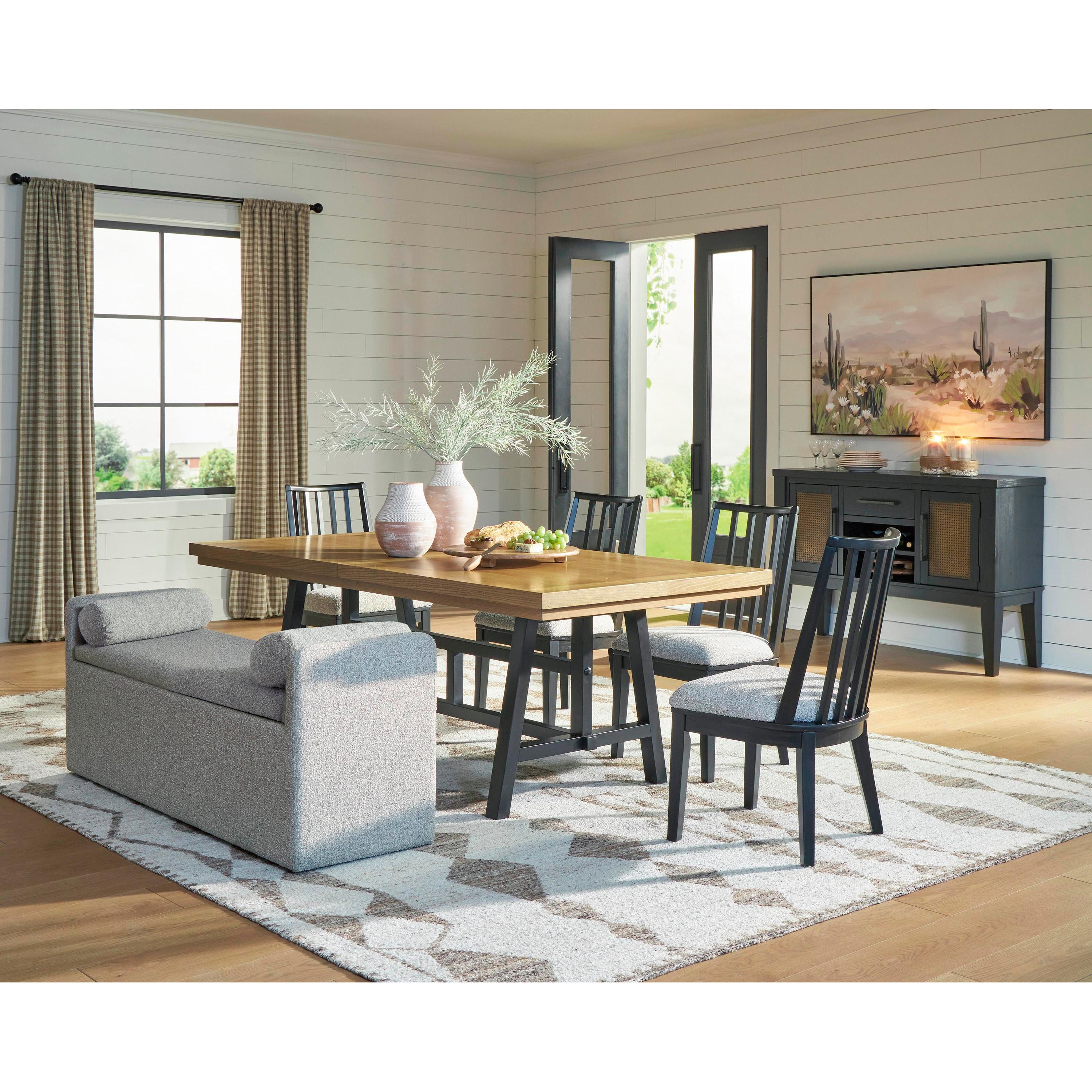 Signature Design by Ashley Galliden D841-00 Large Upholstered Dining Room Bench IMAGE 12