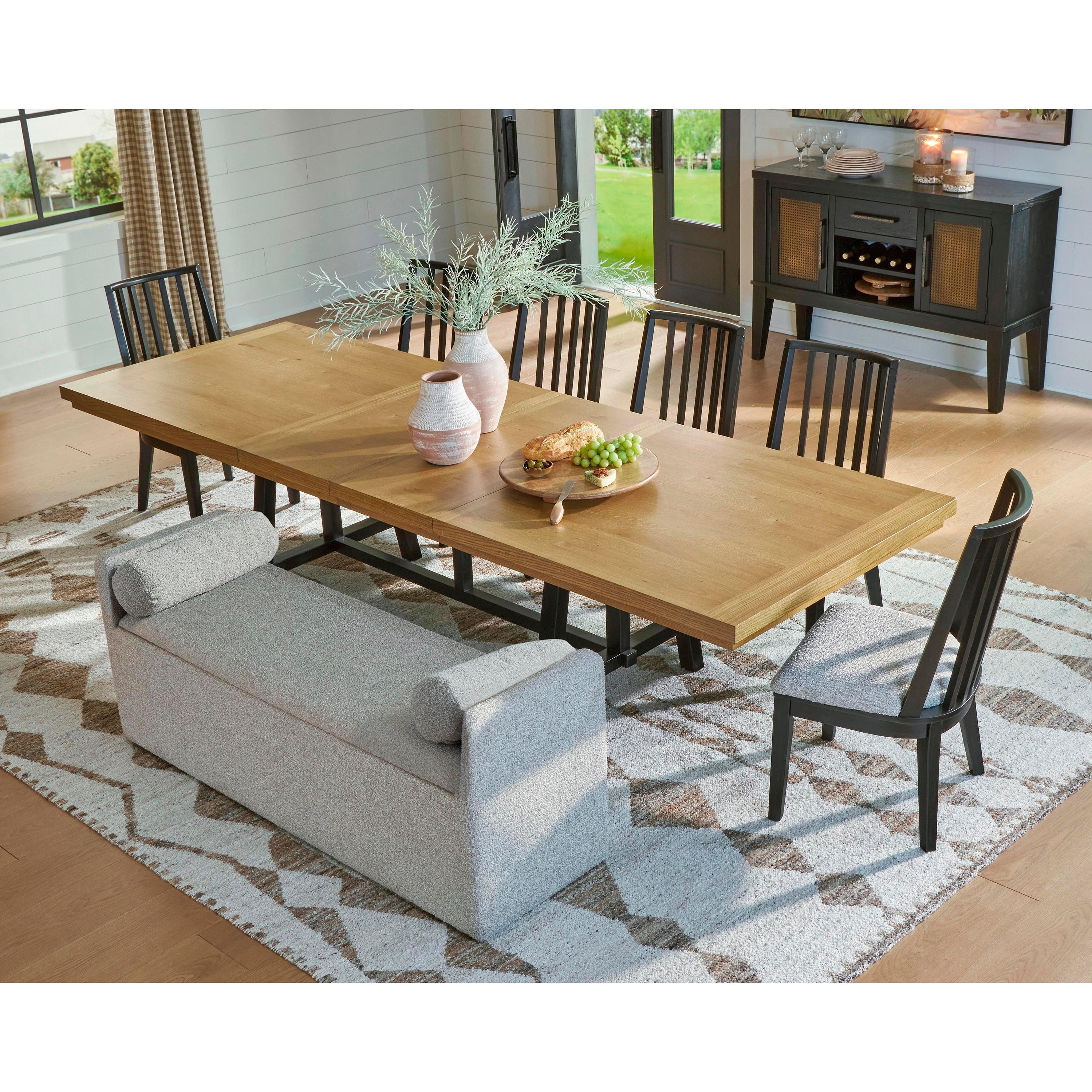 Signature Design by Ashley Galliden D841-00 Large Upholstered Dining Room Bench IMAGE 8