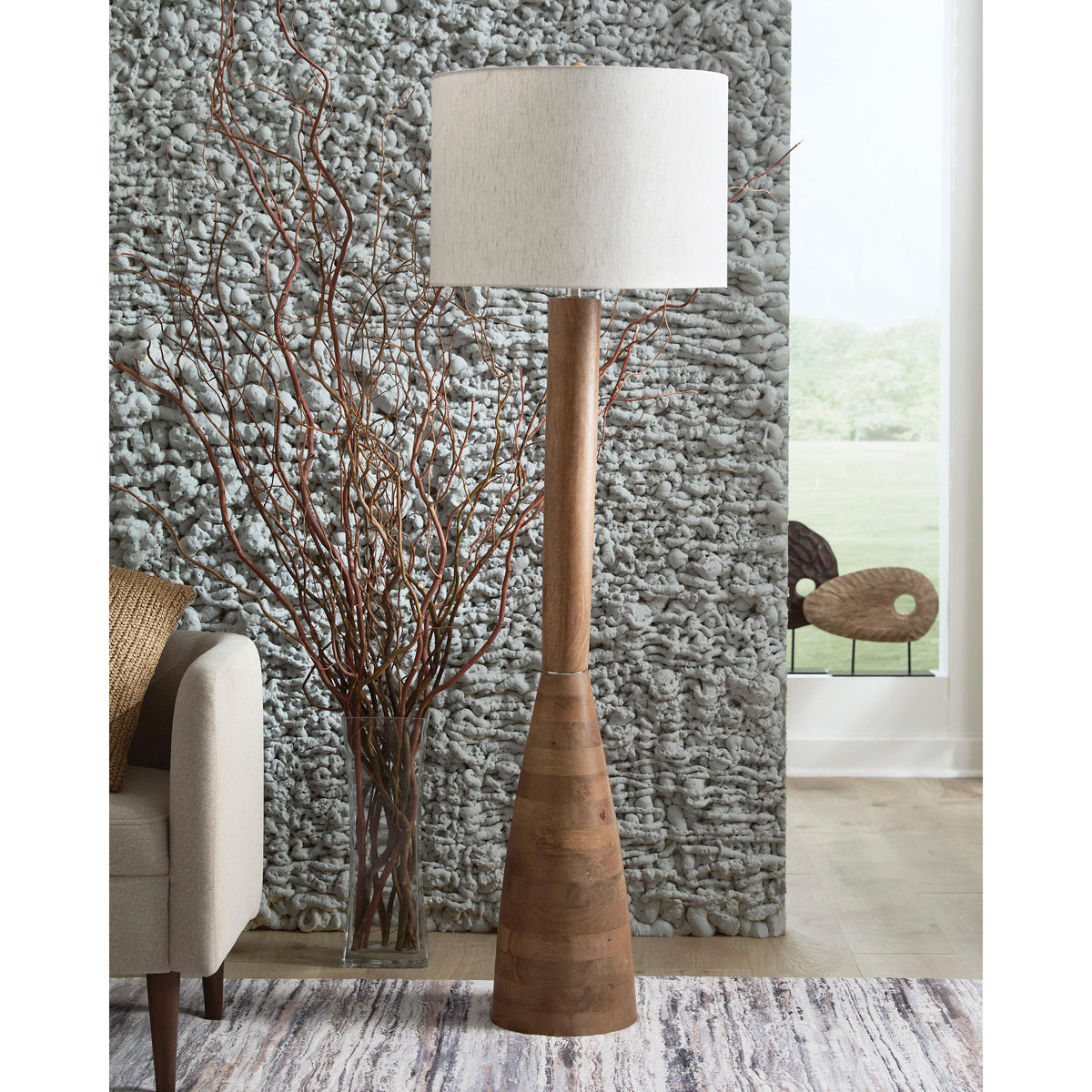 Signature Design by Ashley Ailsa L329111 Wood Floor Lamp IMAGE 2