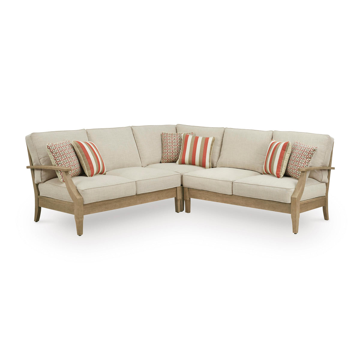 Signature Design by Ashley Clare View P801P10 3 pc Outdoor Sectional IMAGE 1