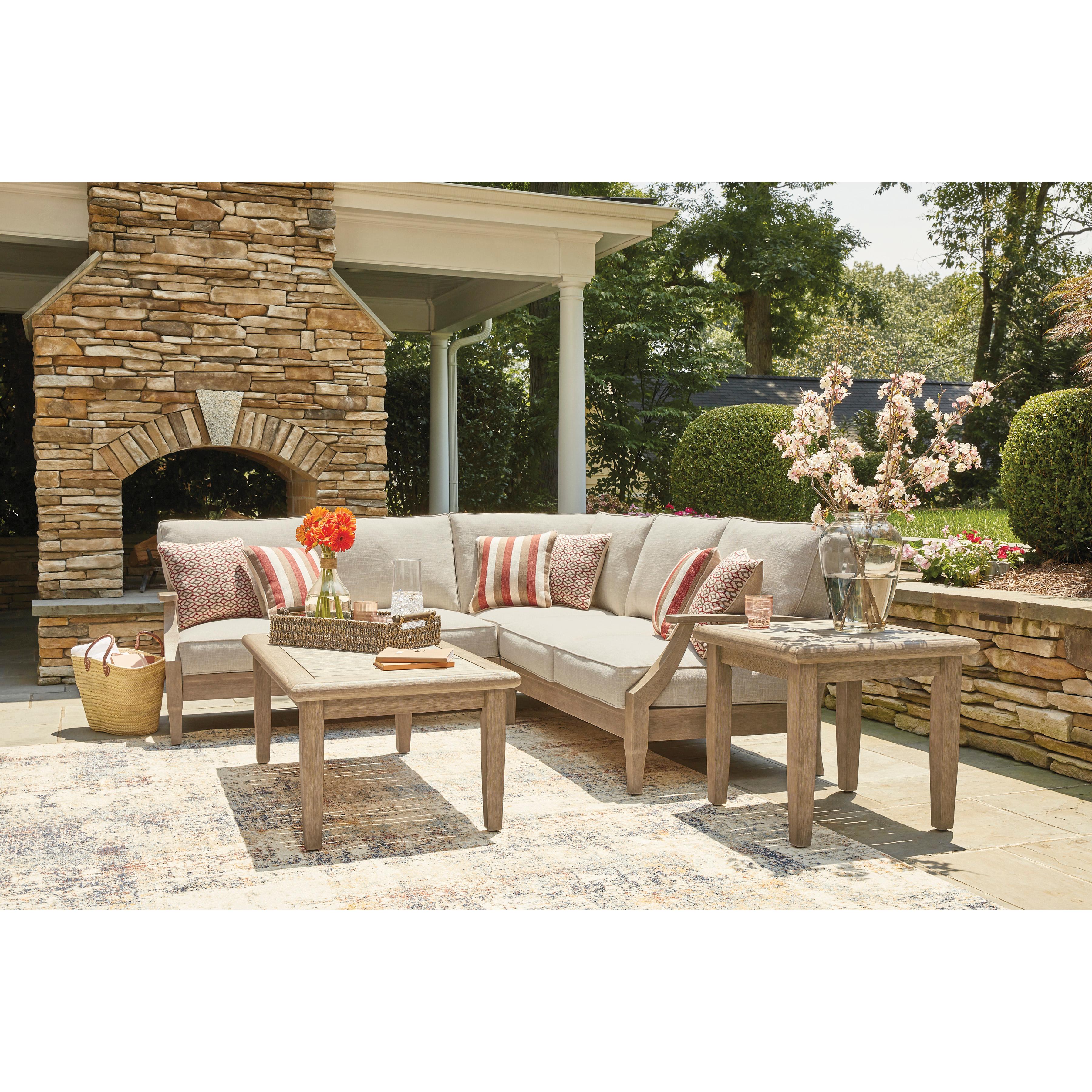 Signature Design by Ashley Clare View P801P10 3 pc Outdoor Sectional IMAGE 4