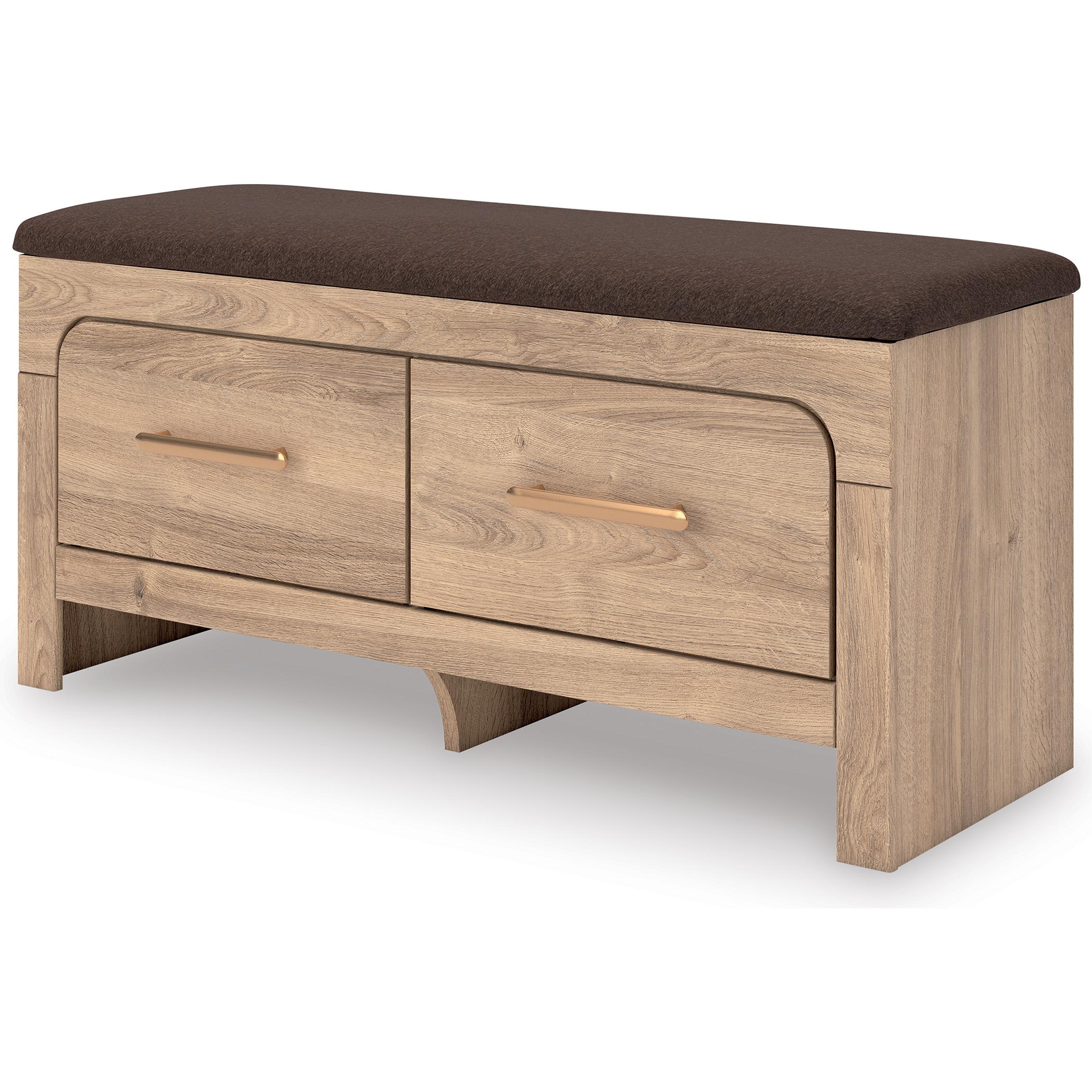 Signature Design by Ashley Kinlanni PCB1360-09 Bedroom Upholstered Storage Bench IMAGE 3