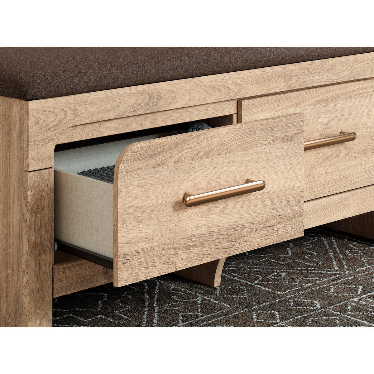 Signature Design by Ashley Kinlanni PCB1360-09 Bedroom Upholstered Storage Bench IMAGE 8