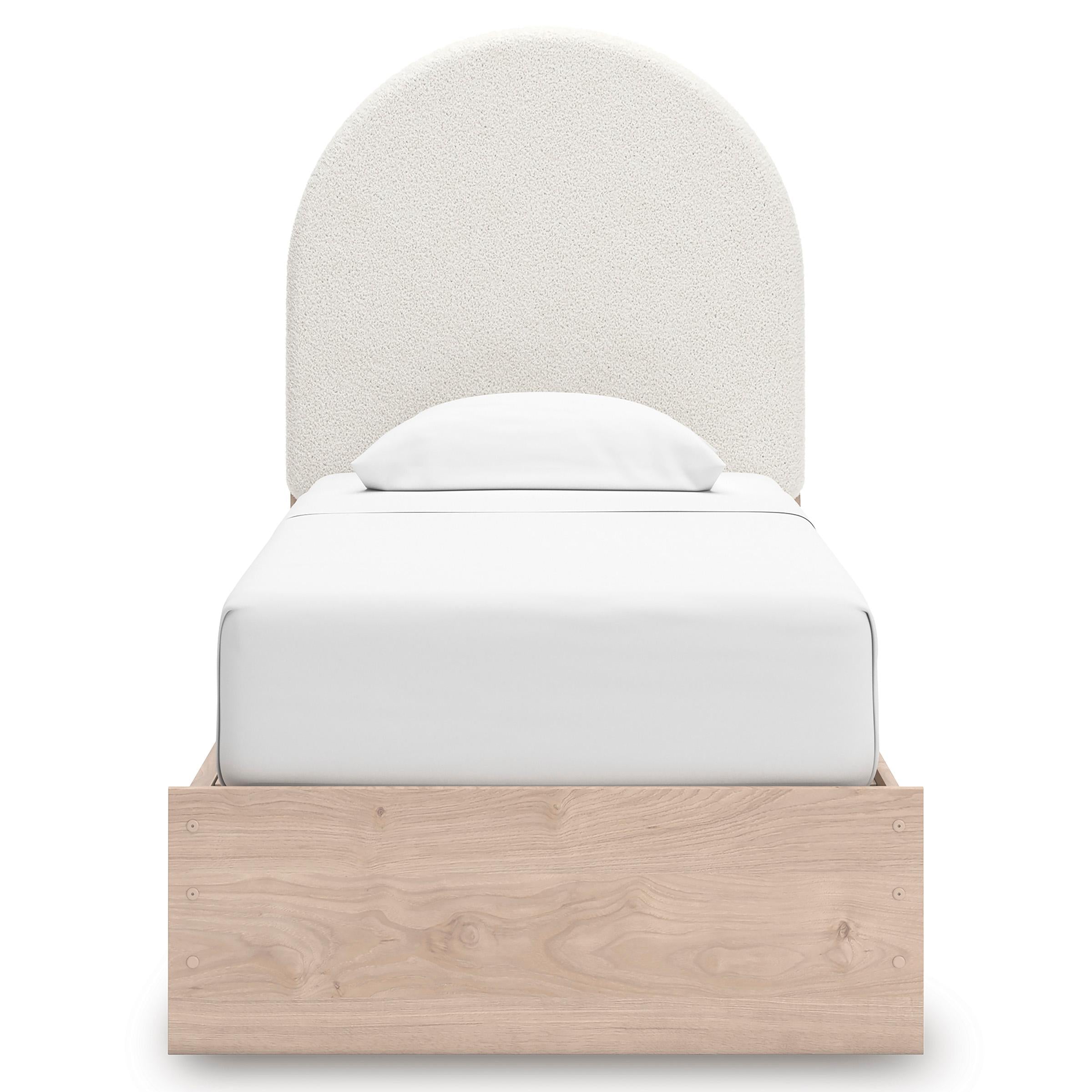 Signature Design by Ashley Arloster PCB1566B4 Twin Upholstered Panel Bed with Storage IMAGE 3