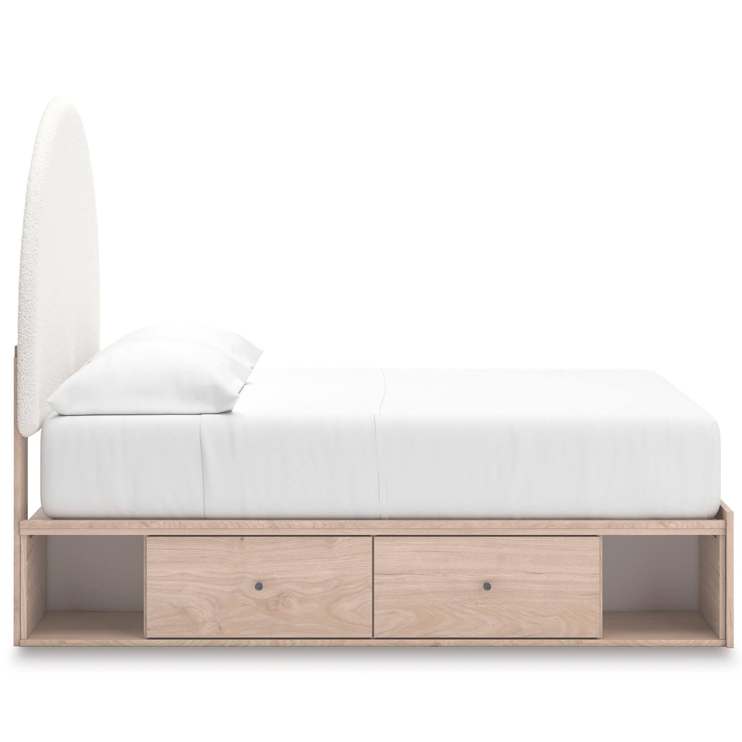 Signature Design by Ashley Arloster PCB1566B5 Full Upholstered Panel Bed with Storage IMAGE 4