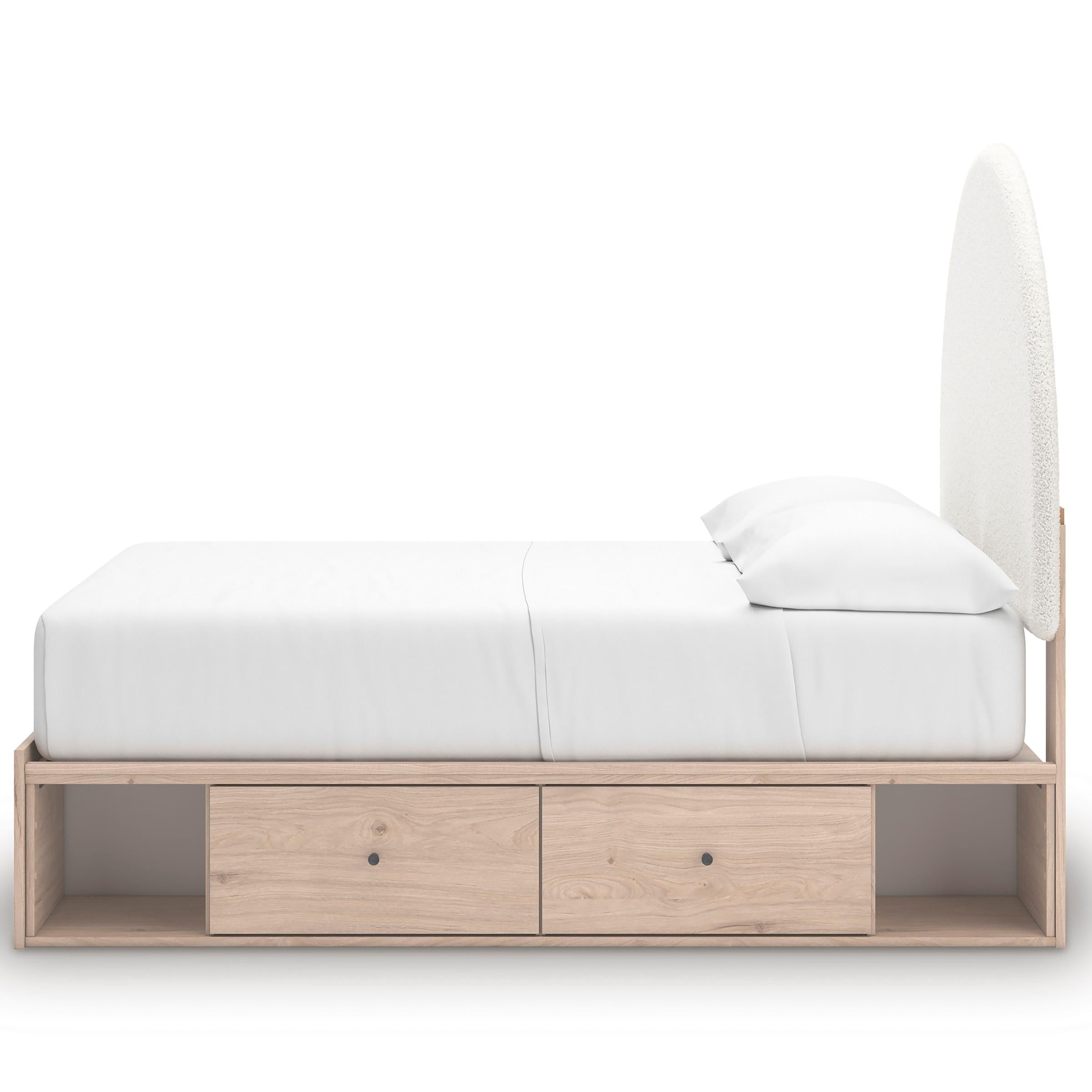 Signature Design by Ashley Arloster PCB1566B7 Full Upholstered Panel Bed with Storage IMAGE 4
