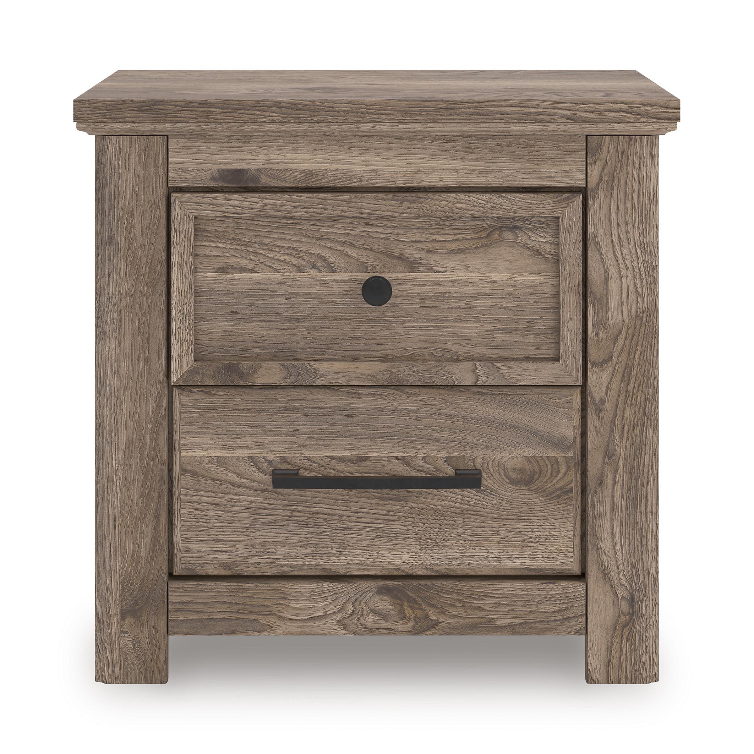 Signature Design by Ashley Rusticott PCB2260-92 Two Drawer Night Stand IMAGE 3
